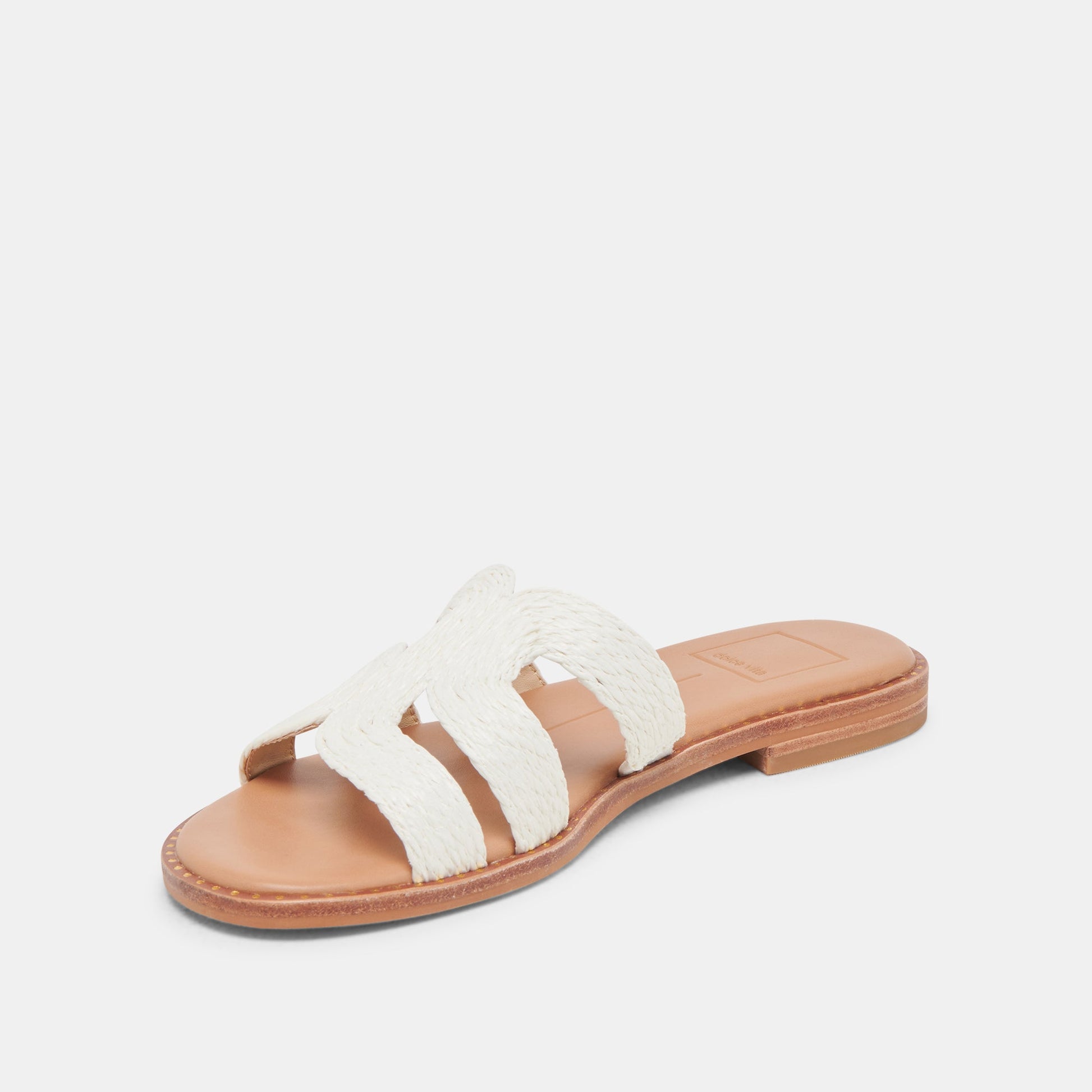 Dolce Vita EMON WIDE SANDALS WHITE RAFFIA
 – Dolce Vita