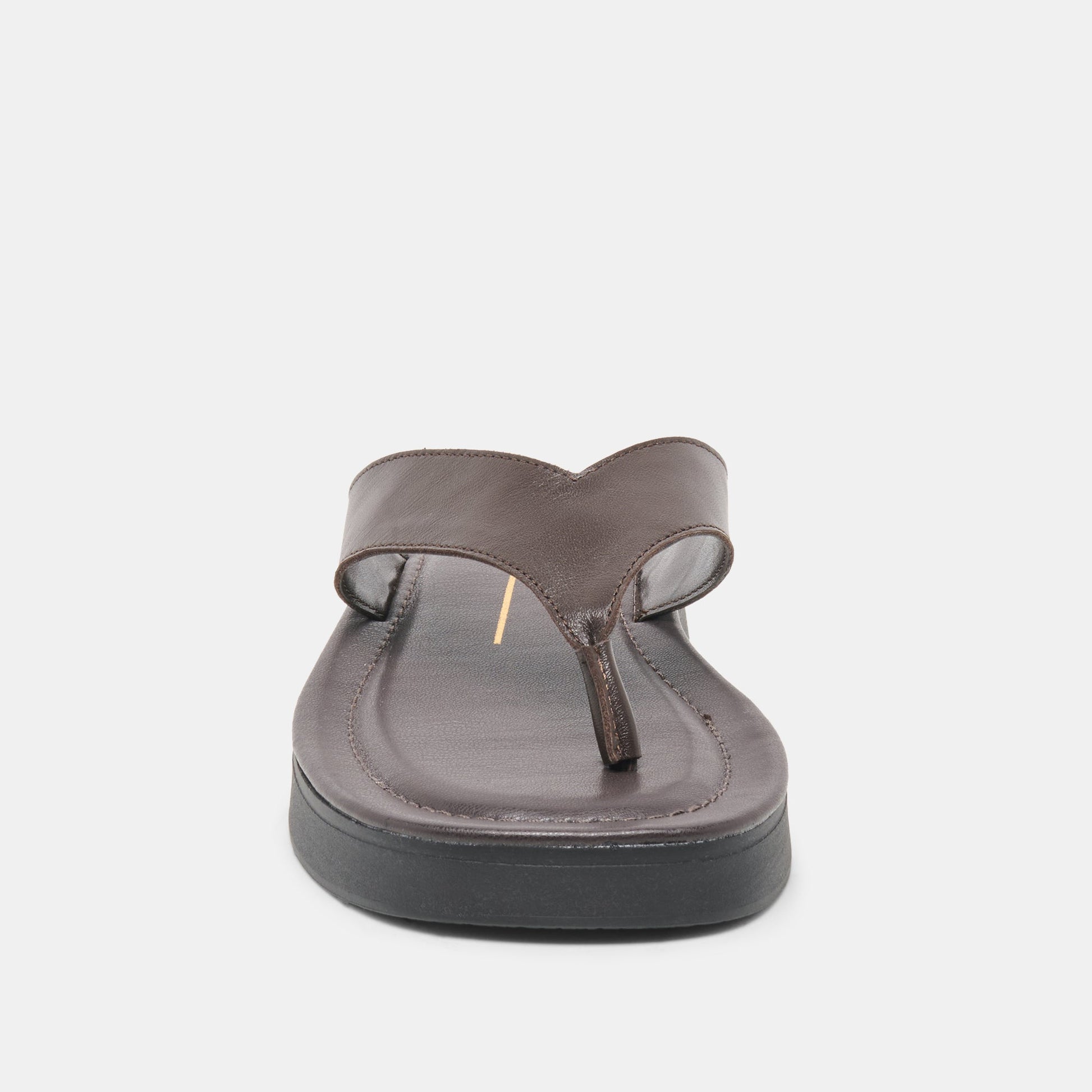 Dolce Vita BLAYZE Dk Chocolate Leather Platform Flip-Flop Sandals