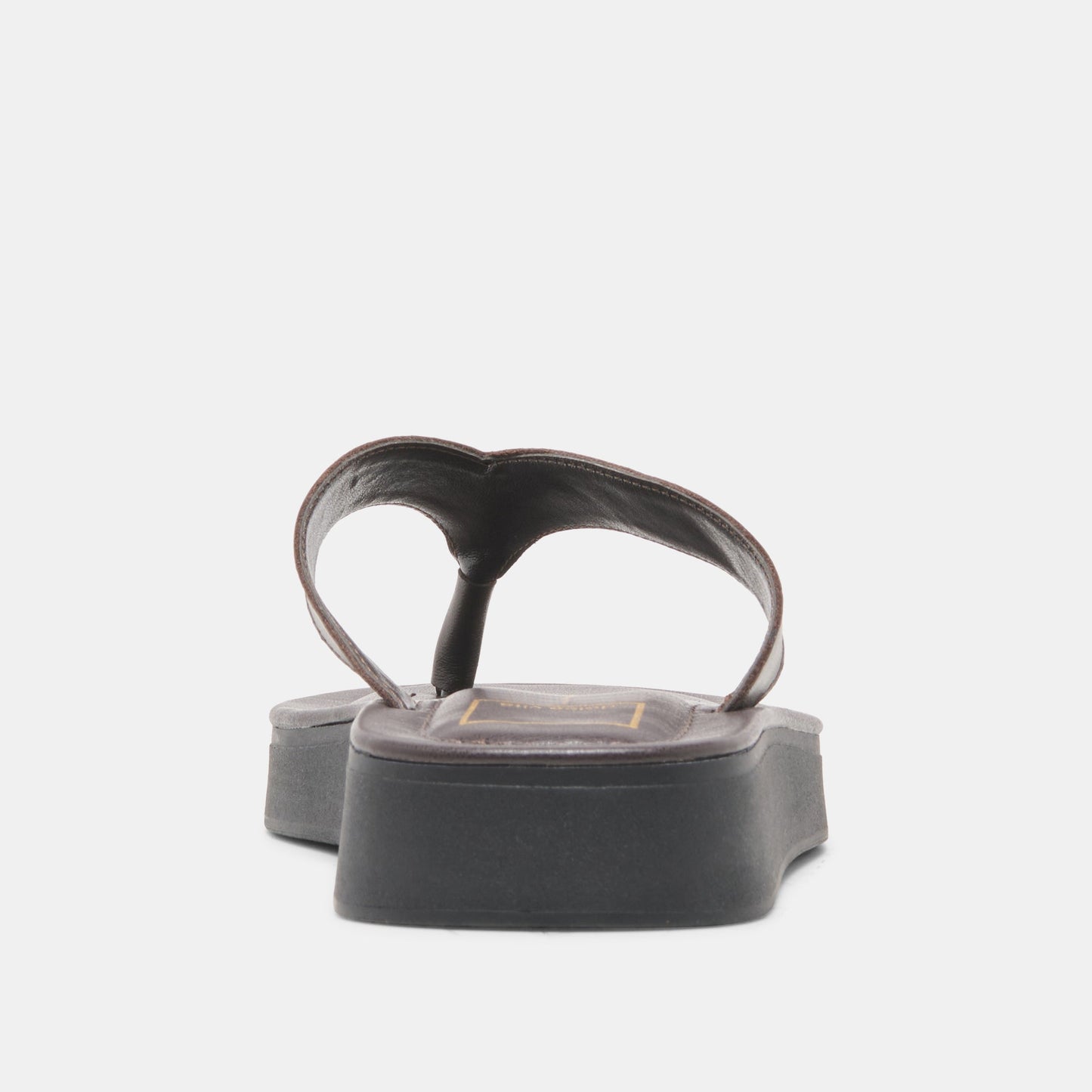 Dolce Vita BLAYZE Dk Chocolate Leather Platform Flip-Flop Sandals