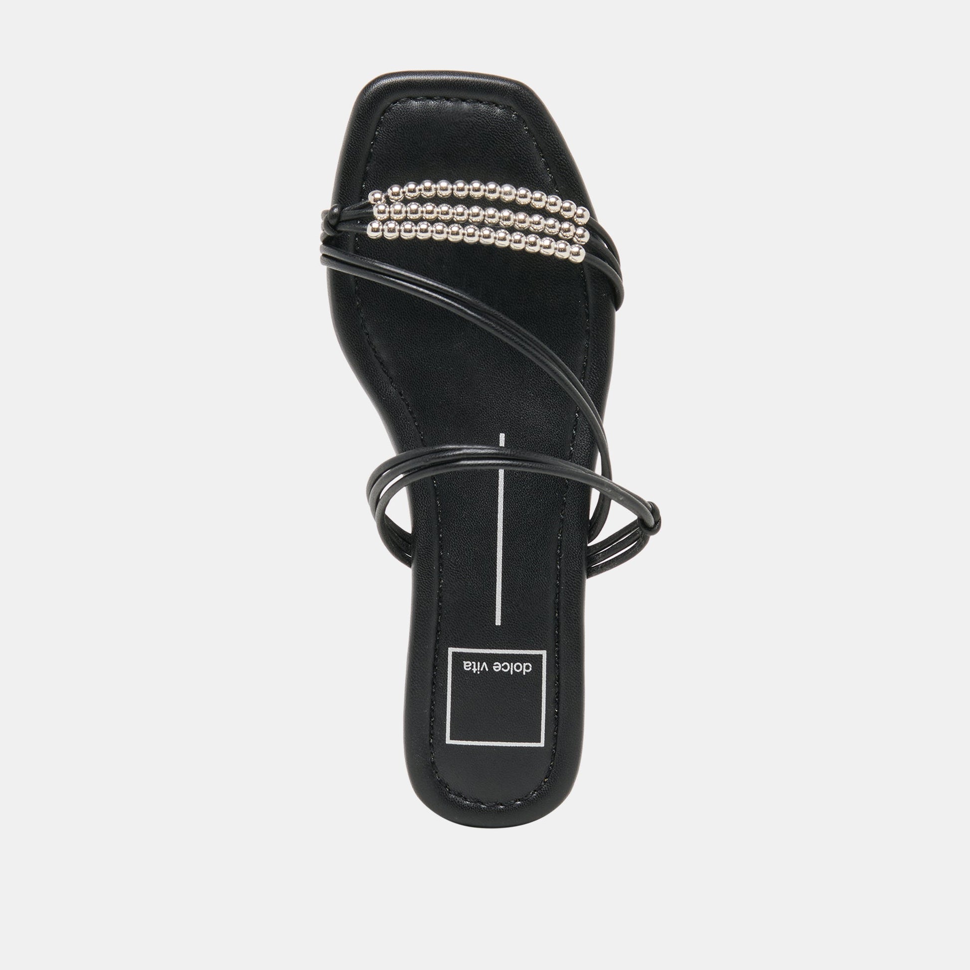 Dolce Vita LYNDEE BEAD Black Stella Strappy Open-Toe Sandals