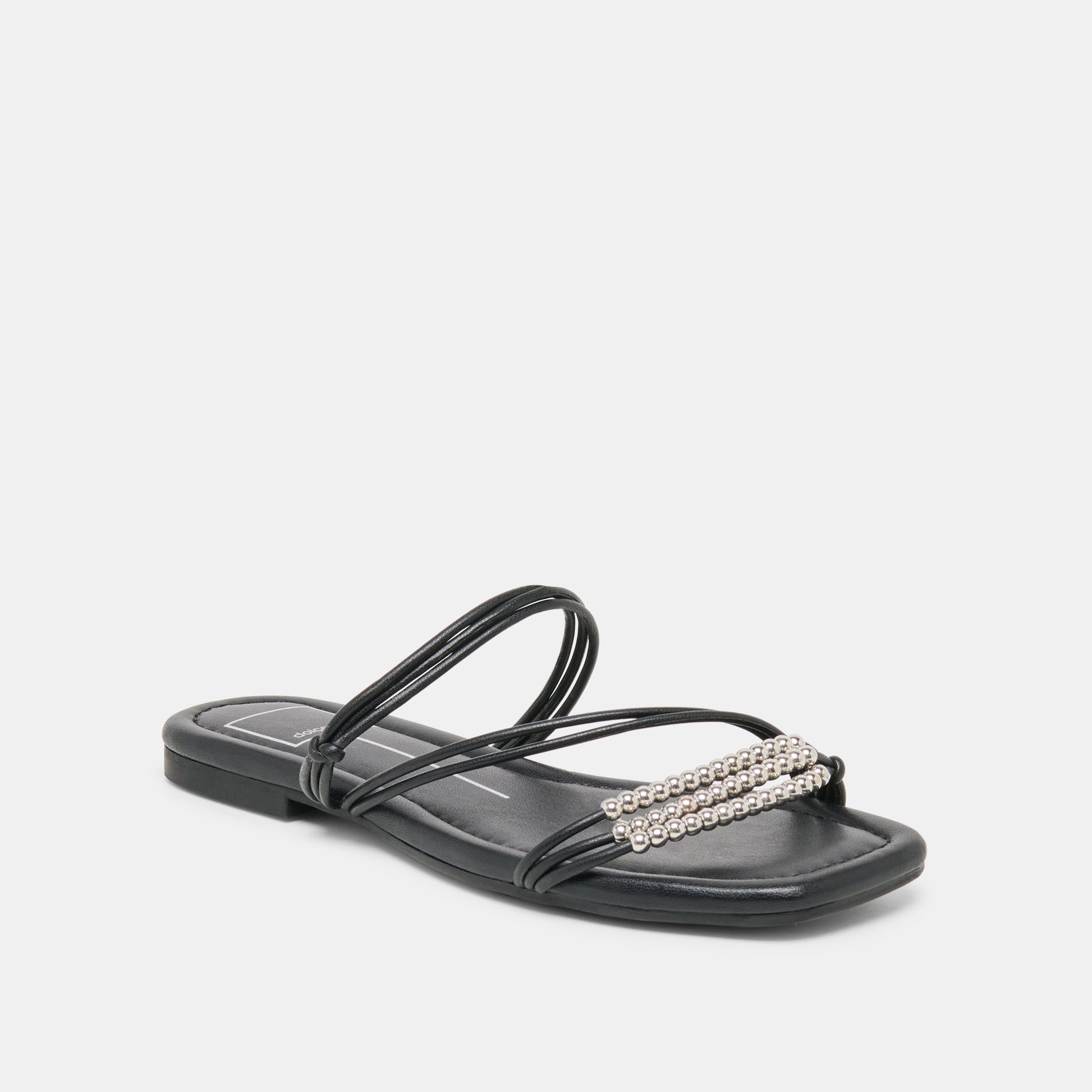 Dolce Vita LYNDEE BEAD Black Stella Strappy Open-Toe Sandals