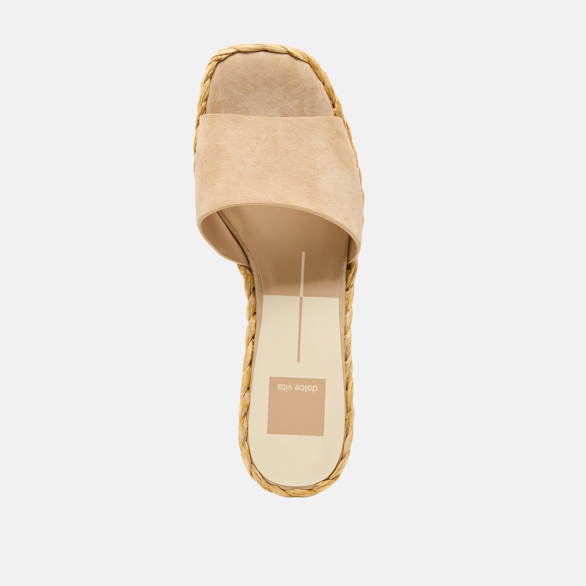 Dolce Vita Dixi Wide Camel Suede Sandals