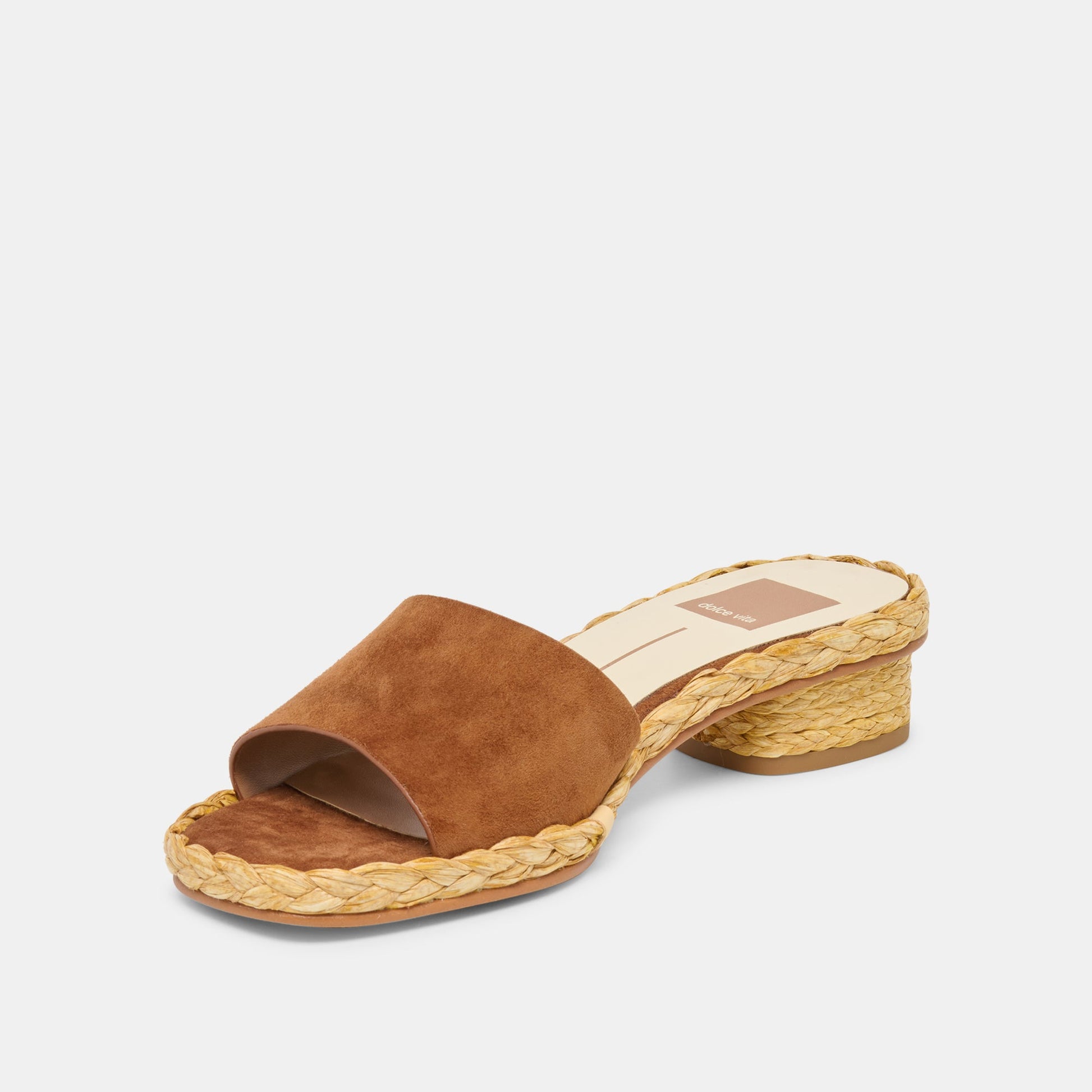 Dolce Vita Dixi Wide Brown Suede Sandals