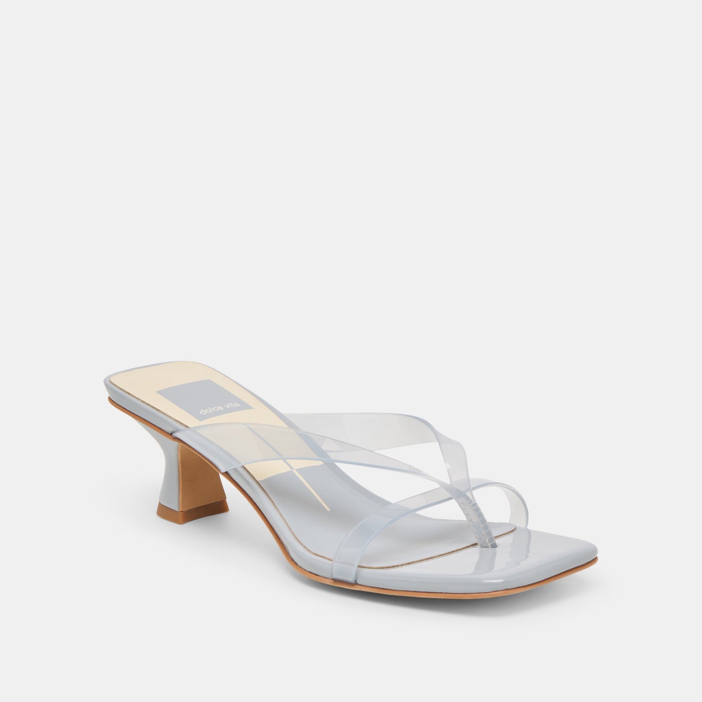 Dolce Vita Brevel Vinyl Wide Dusty Blue Jelly Heels