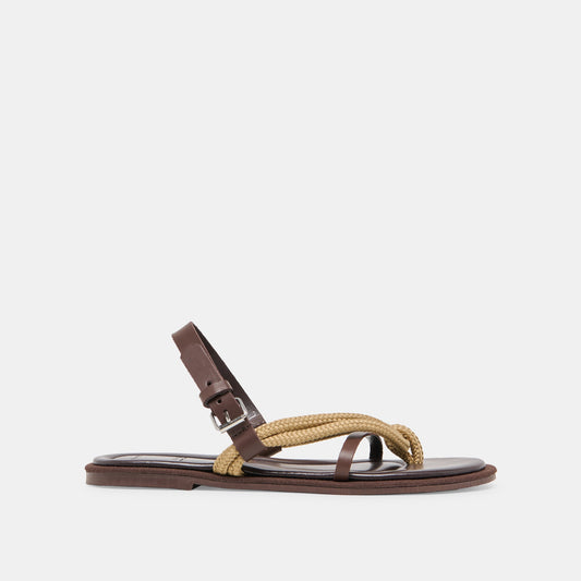 Dolce Vita Reed Dk Brown Leather Sandals