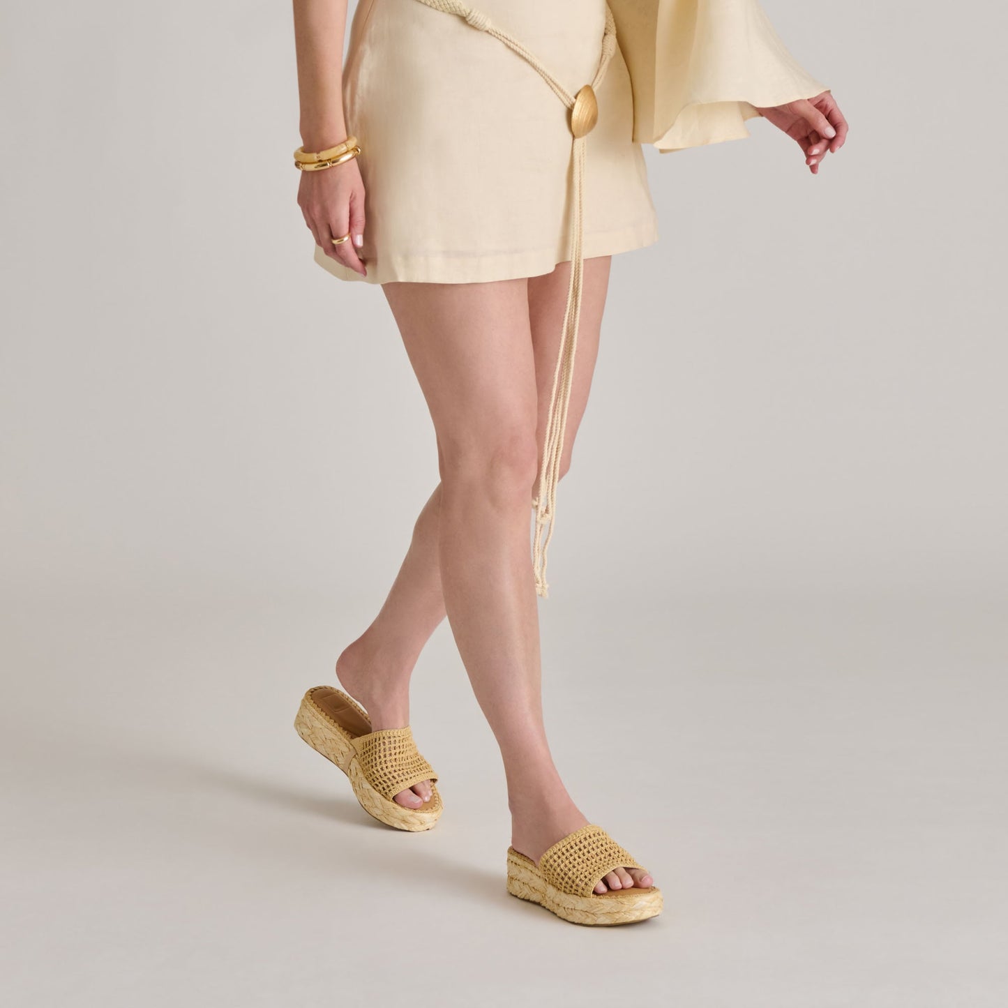 Dolce Vita CHAVI MESH SANDALS NATURAL WOVEN RAFFIA
 – Dolce Vita