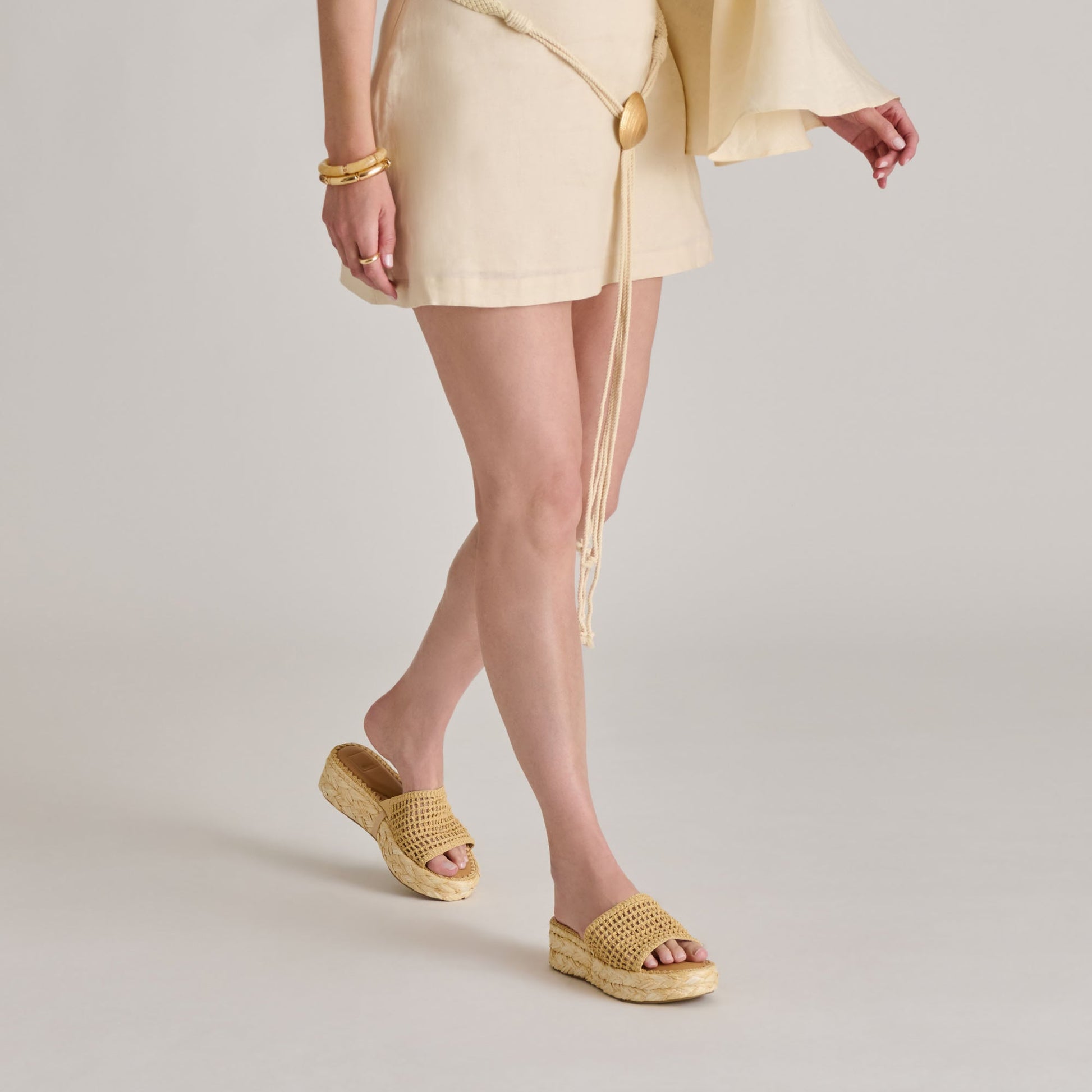 Dolce Vita CHAVI MESH SANDALS NATURAL WOVEN RAFFIA
 – Dolce Vita