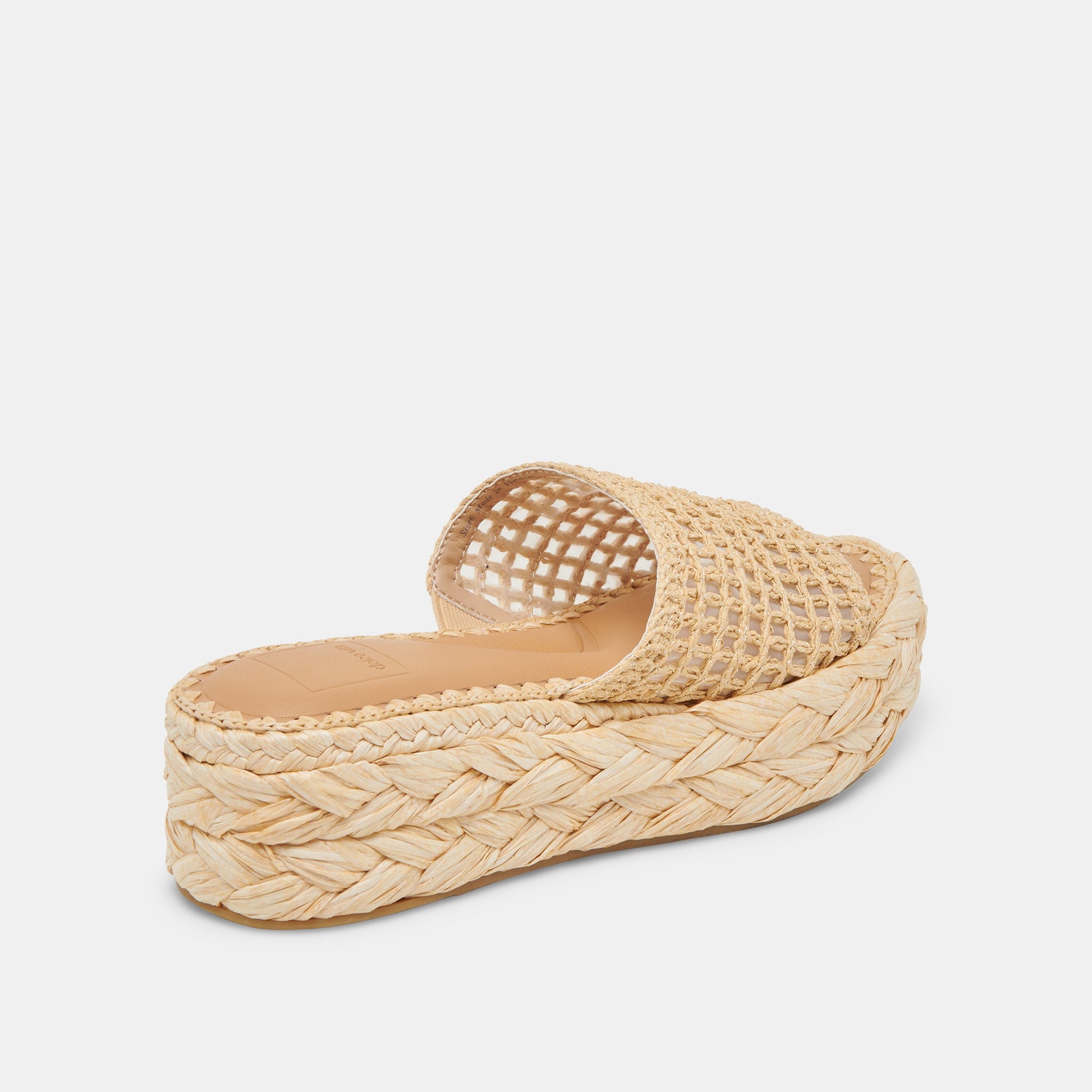Dolce Vita CHAVI MESH SANDALS NATURAL WOVEN RAFFIA
 – Dolce Vita
