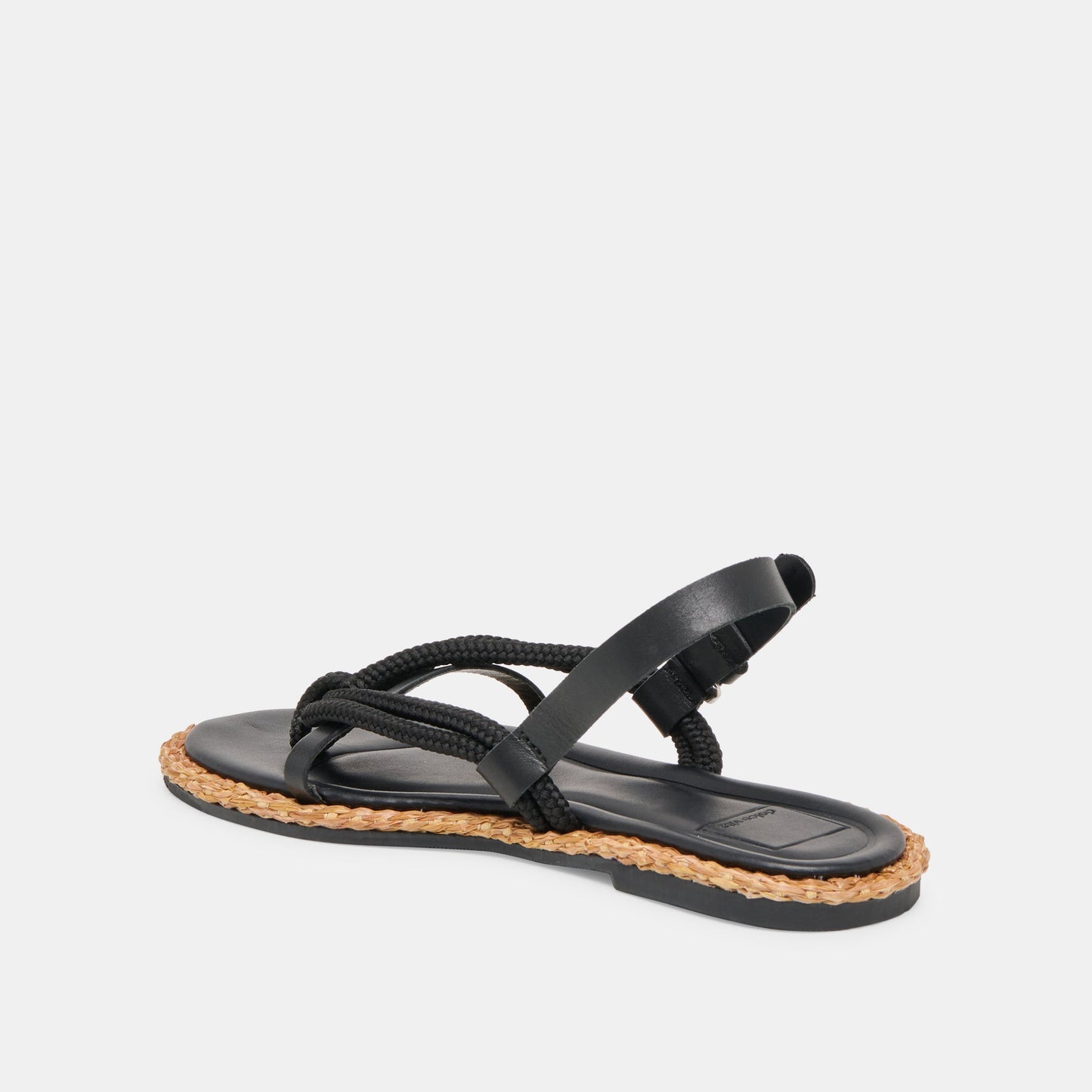 Dolce Vita Reed Black Leather Sandals