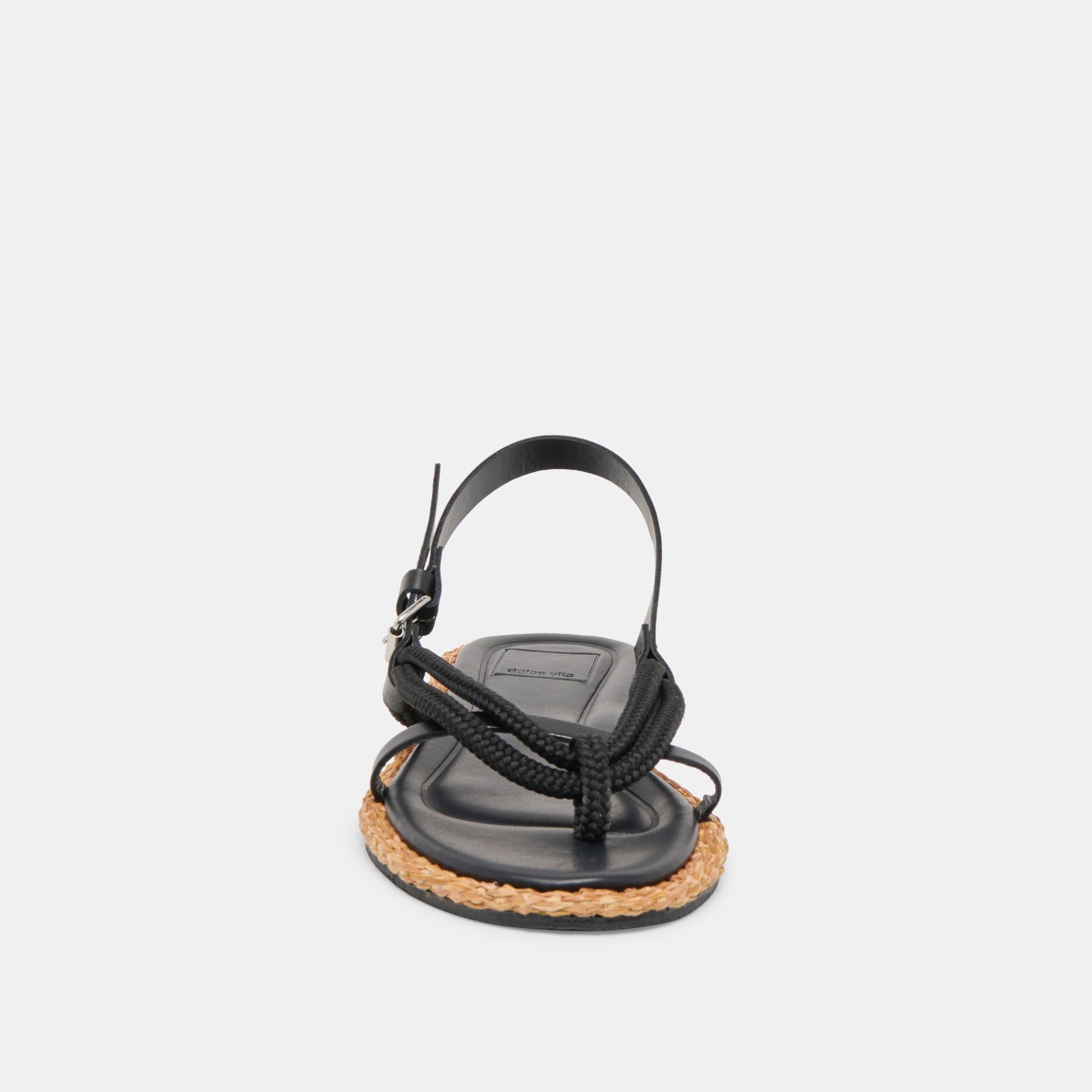 Dolce Vita Reed Black Leather Sandals