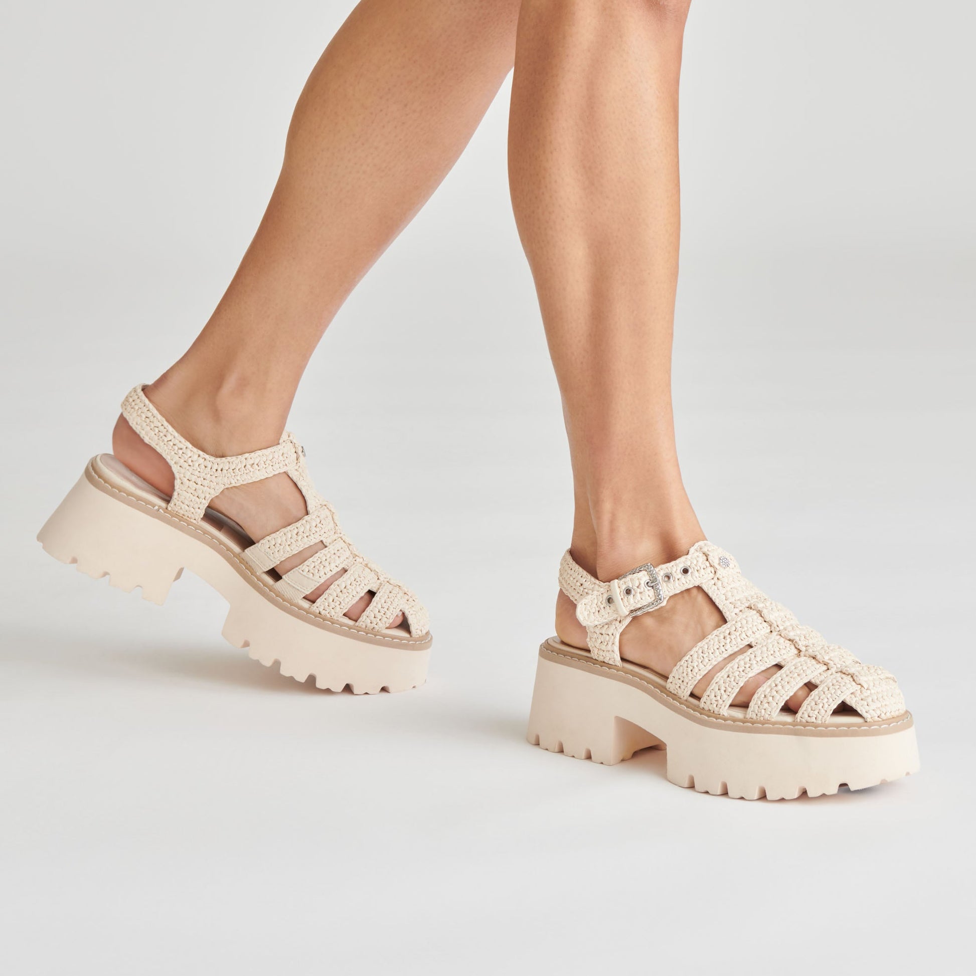 Dolce Vita LASLY SANDALS OATMEAL KNIT
 – Dolce Vita
