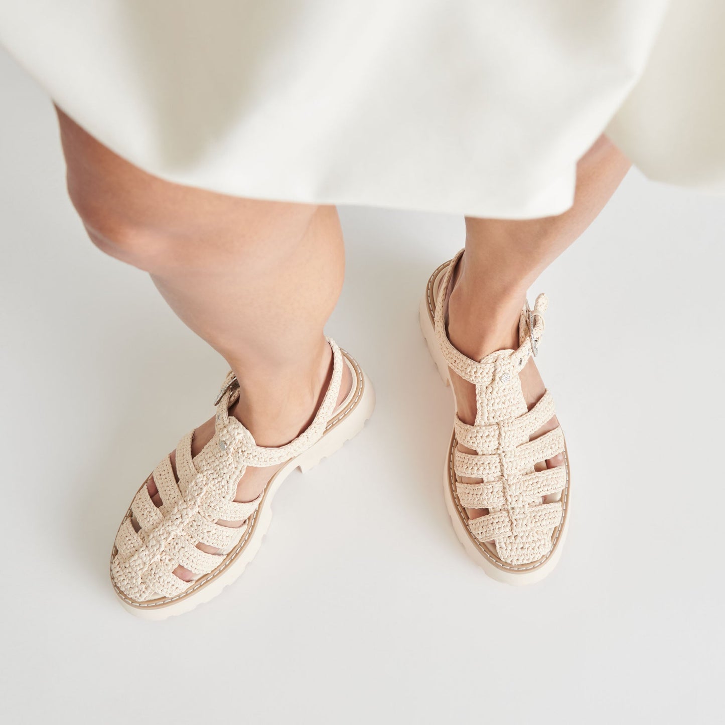 Dolce Vita LASLY SANDALS OATMEAL KNIT
 – Dolce Vita