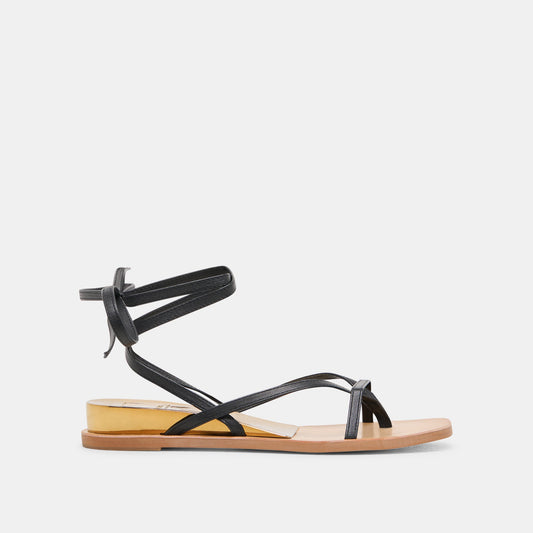 Dolce Vita RUDIE SANDALS BLACK LEATHER
 – Dolce Vita