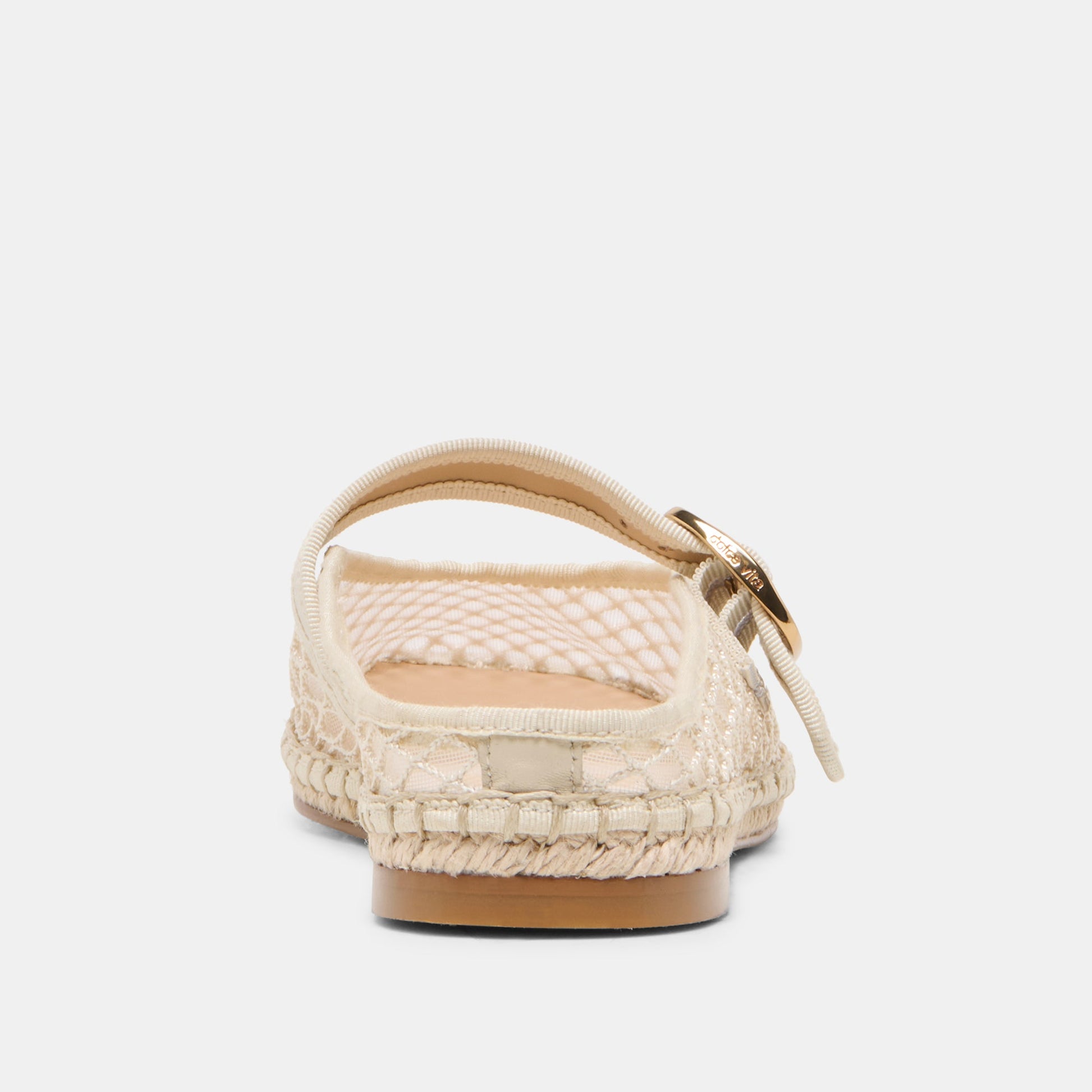 Dolce Vita Milie Ecru Woven Mesh Flats