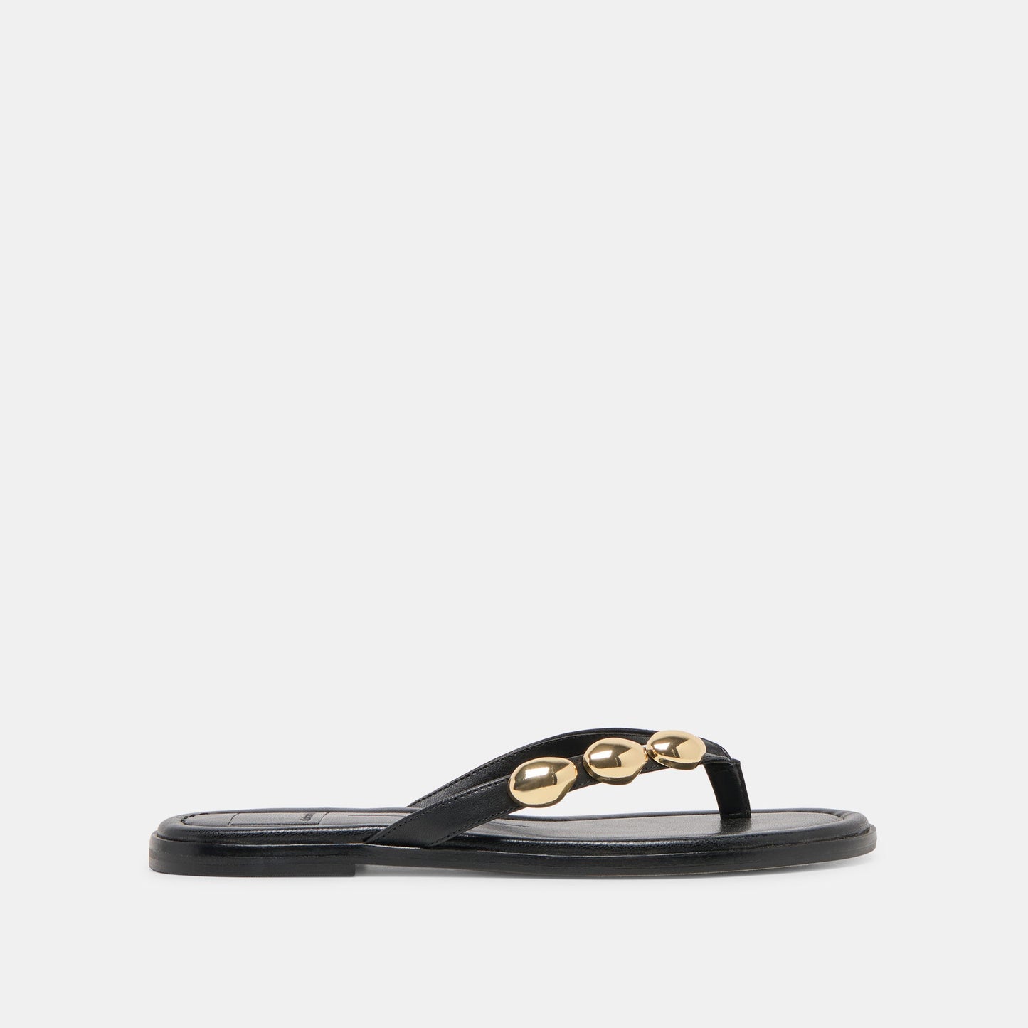 Dolce Vita Juny Black Leather Sandals