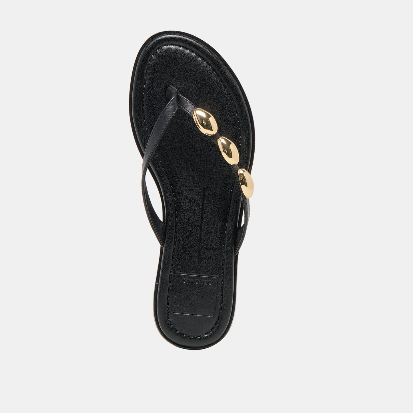 Dolce Vita Juny Black Leather Sandals