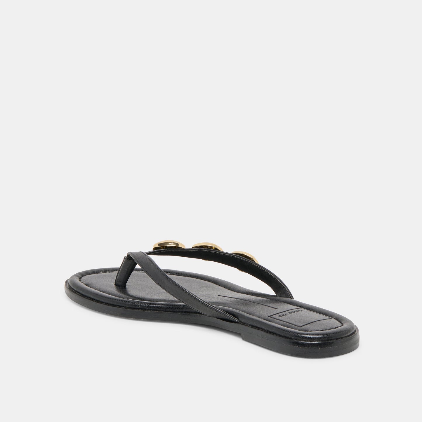 Dolce Vita Juny Black Leather Sandals