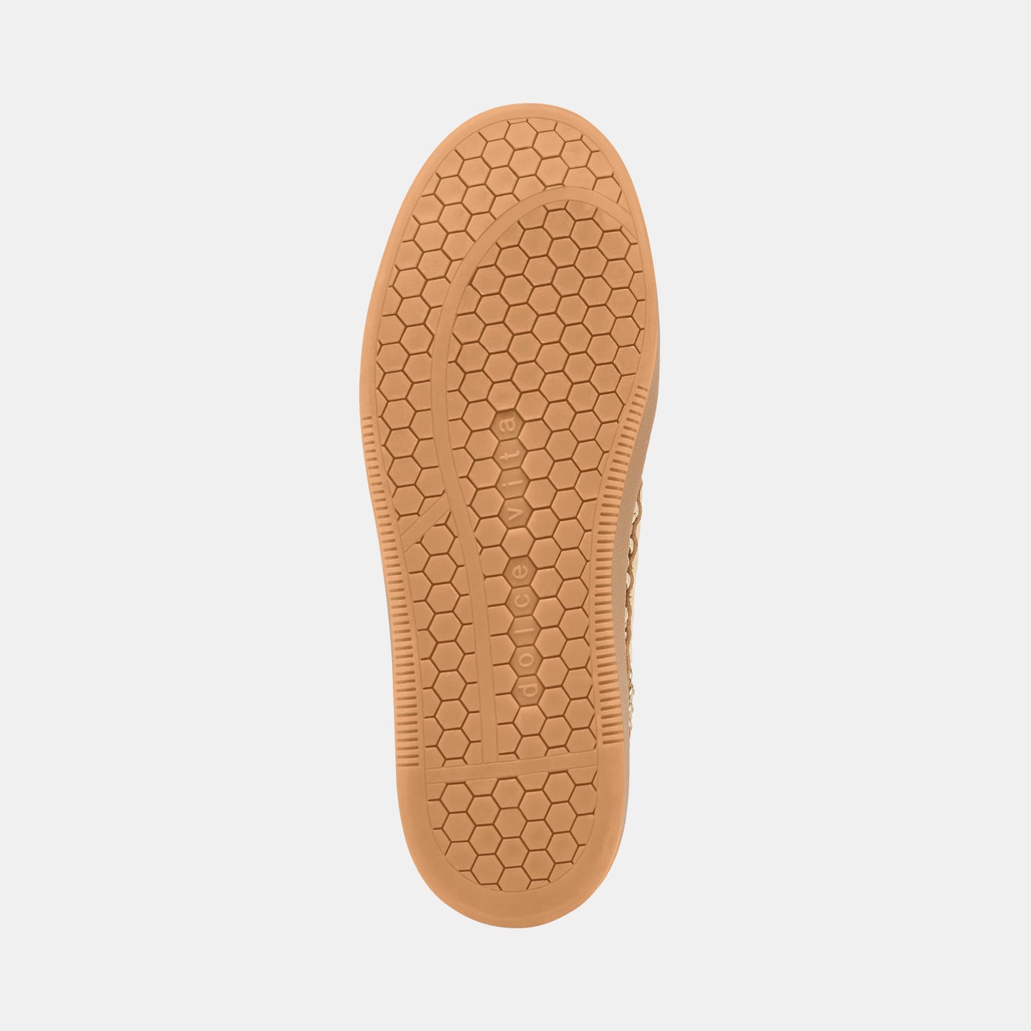 Dolce Vita Notice Slide Gold Woven Stella Sneakers