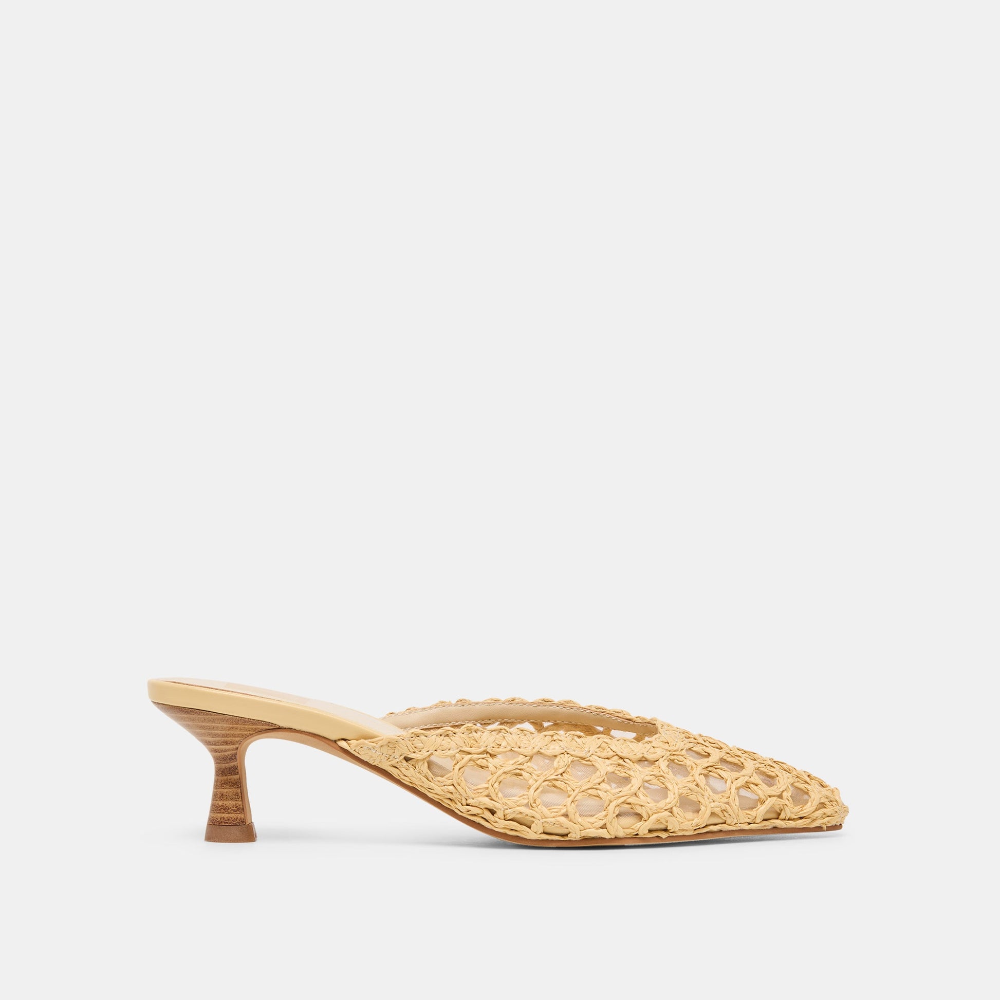 Dolce Vita Cleo Loop Natural Raffia Heels