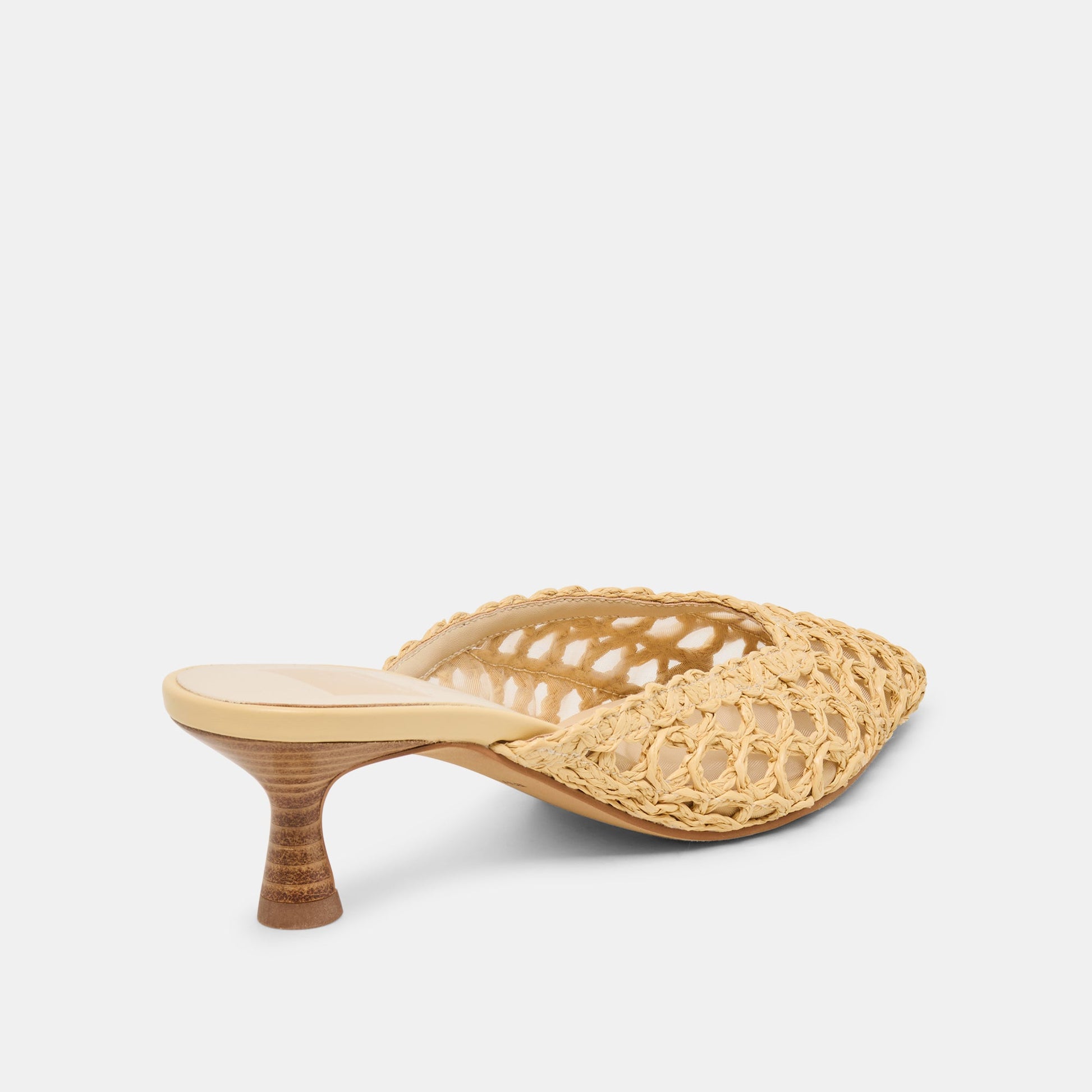 Dolce Vita Cleo Loop Natural Raffia Heels