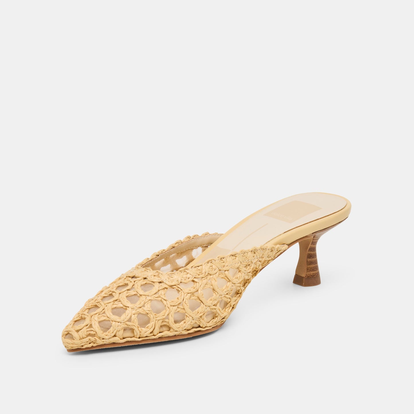 Dolce Vita Cleo Loop Natural Raffia Heels