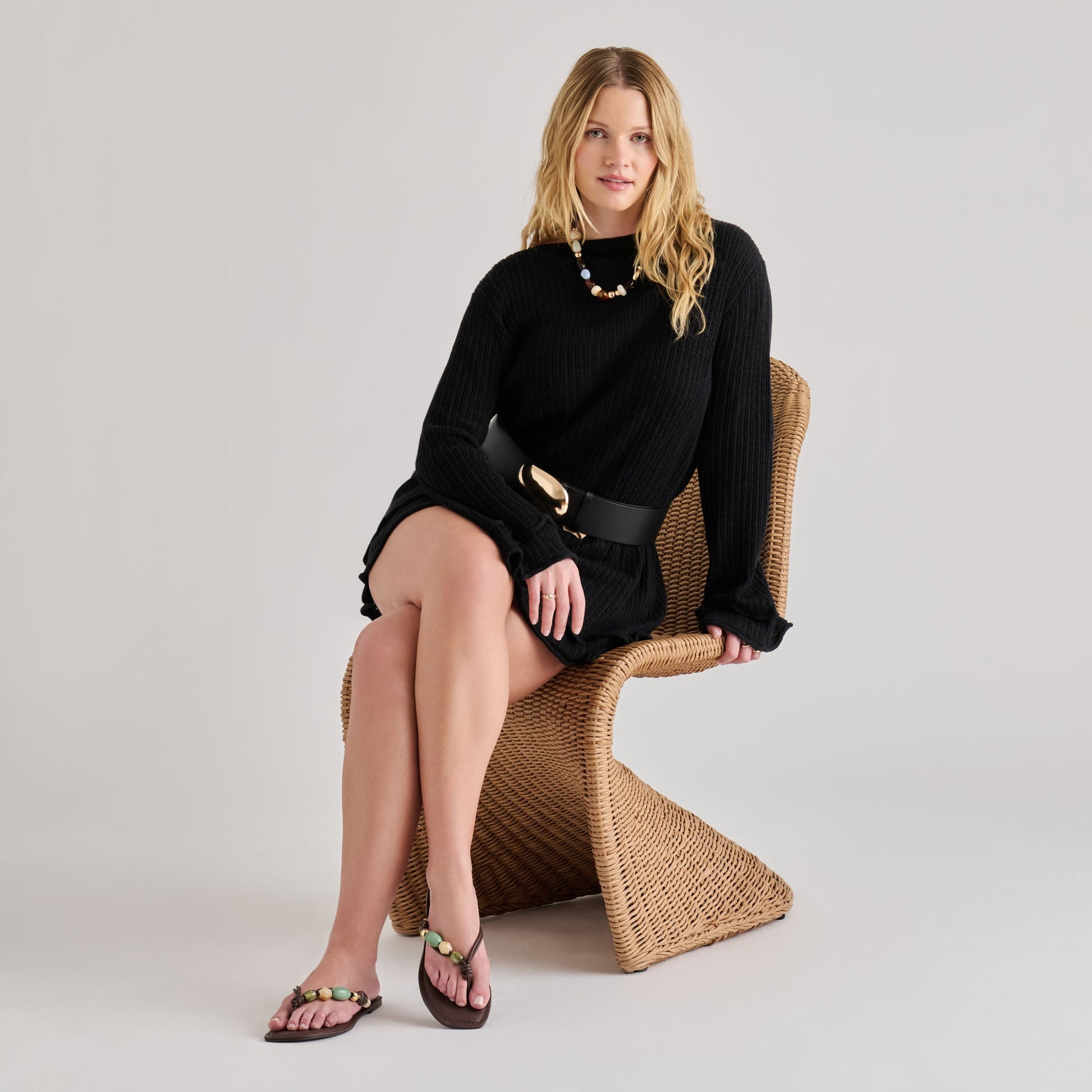 Dolce Vita Cely Dk Brown Leather Sandals