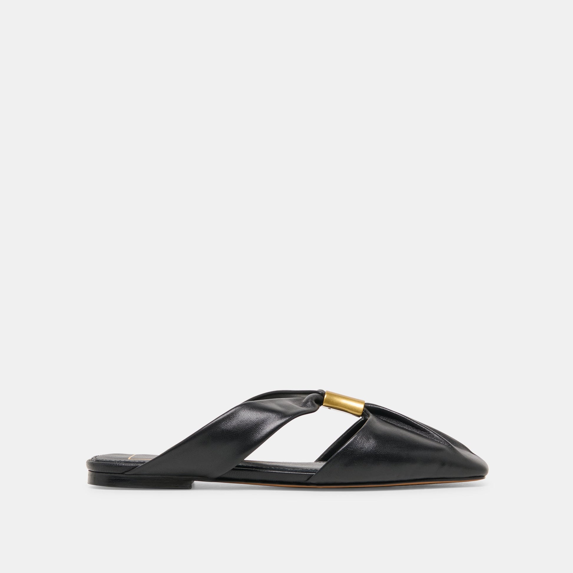 Dolce Vita Franey Black Leather Flats