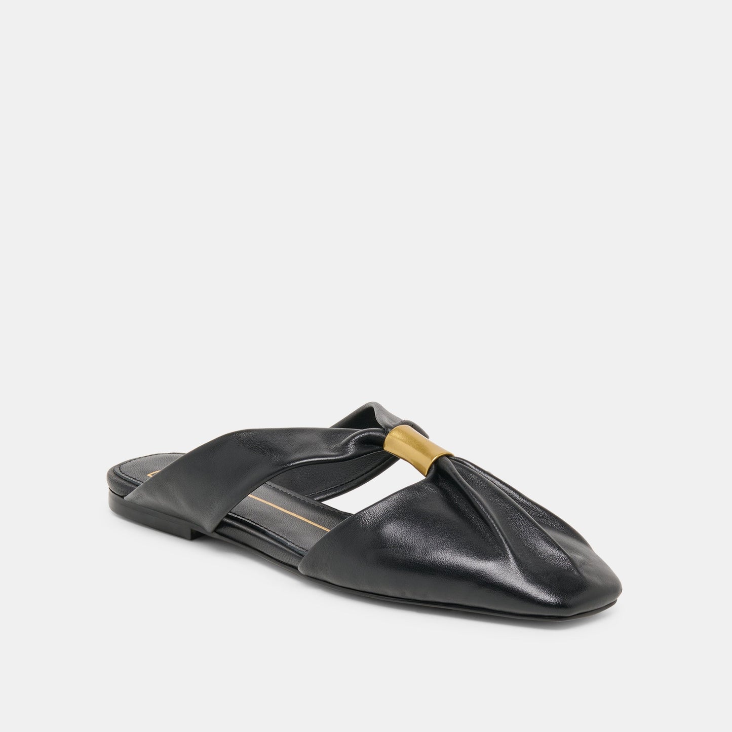 Dolce Vita Franey Black Leather Flats