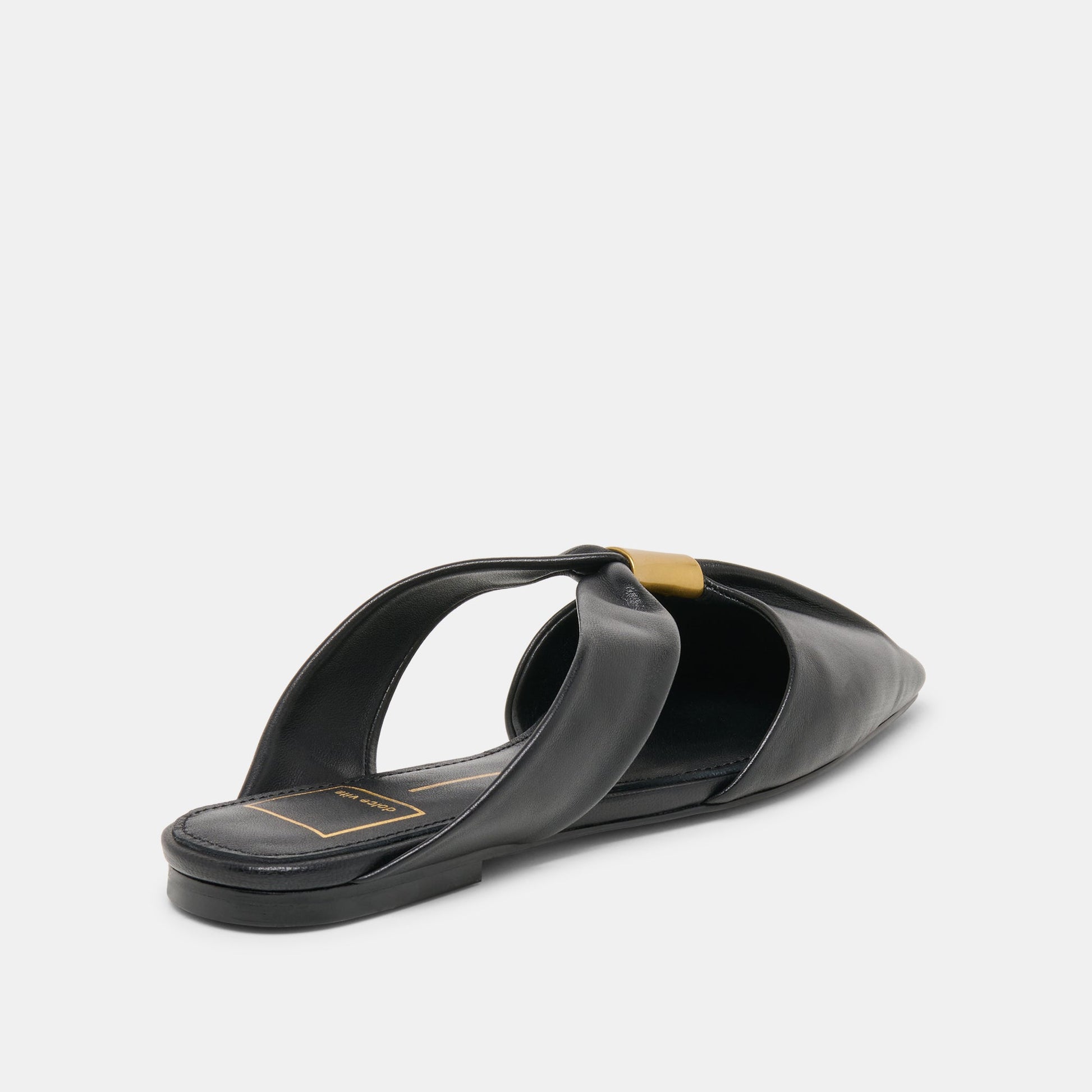 Dolce Vita Franey Black Leather Flats