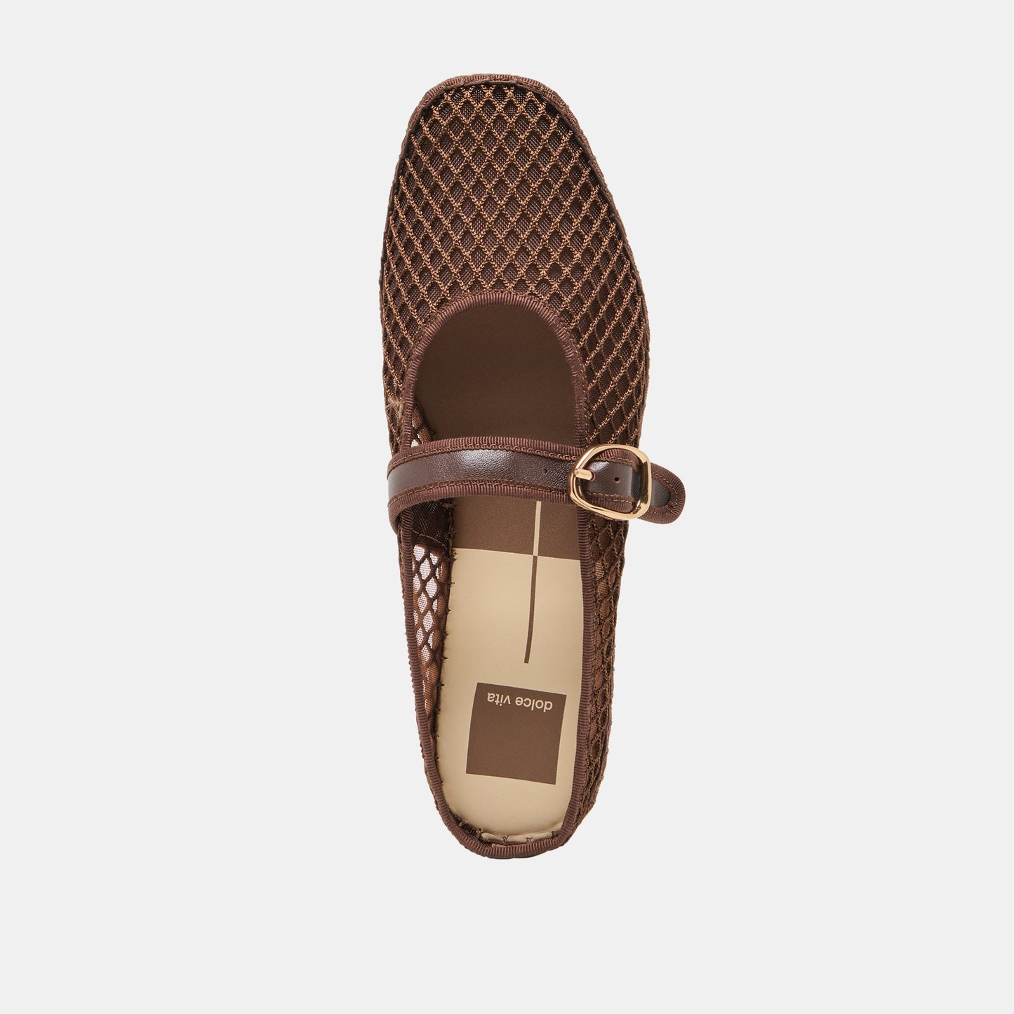 Dolce Vita Milie Chocolate Woven Mesh Flats