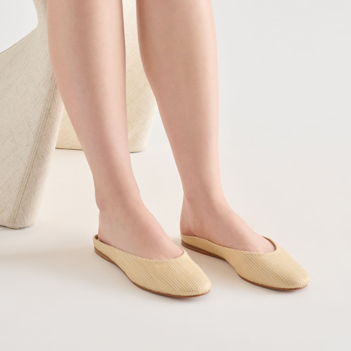 Dolce Vita Eila Lt Natural Raffia Flats