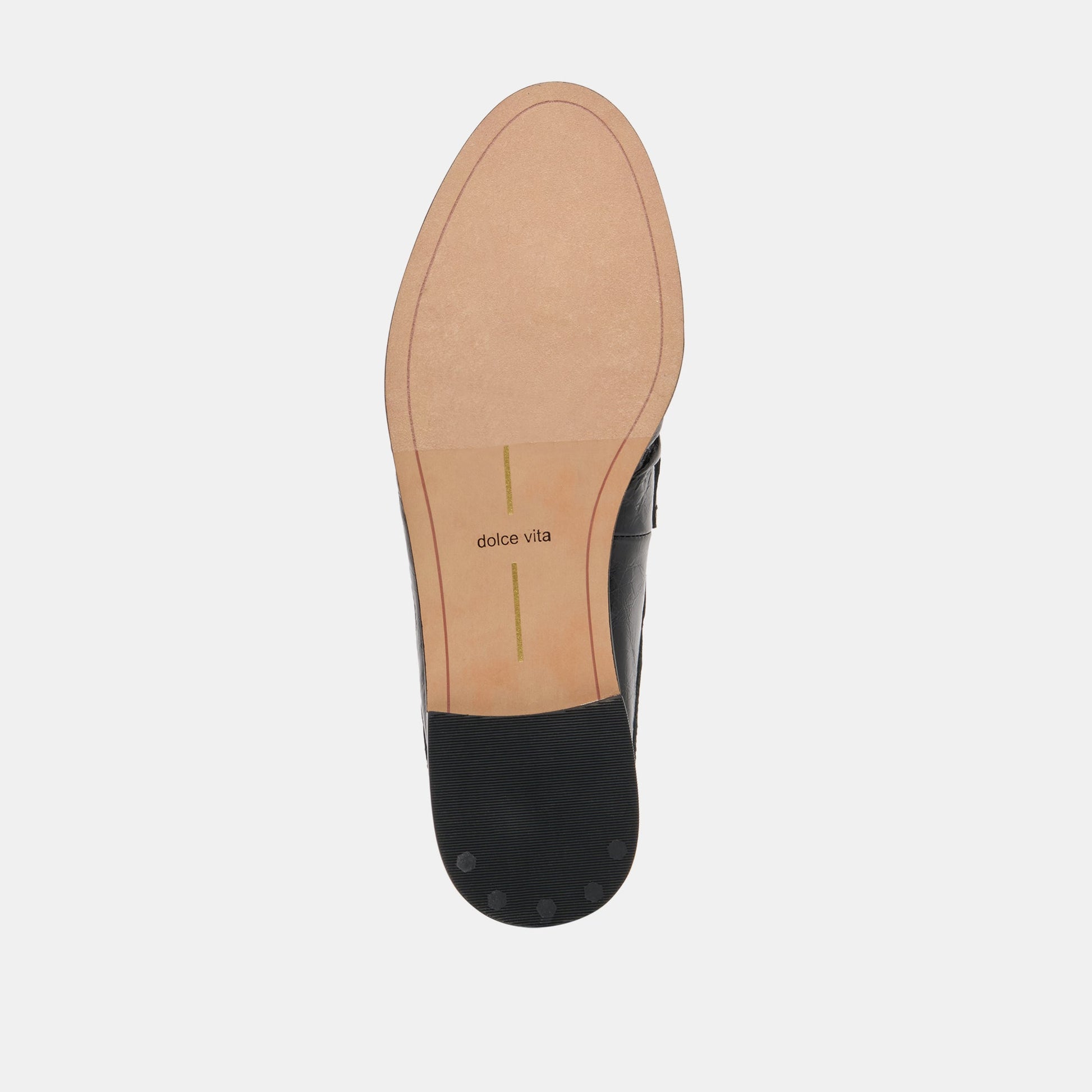 Dolce Vita BETZY Midnight Crinkle Patent Closed-Toe Slip-On Loafers