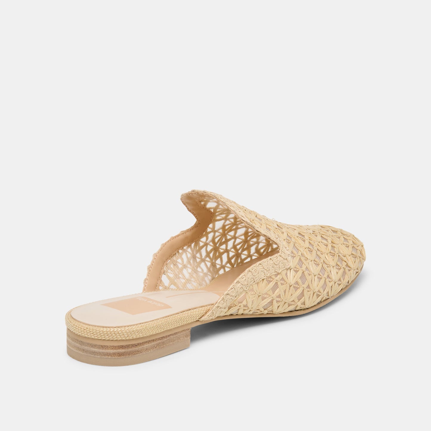 Dolce Vita Kirt Lt Natural Cross Hatch Raffia Flats