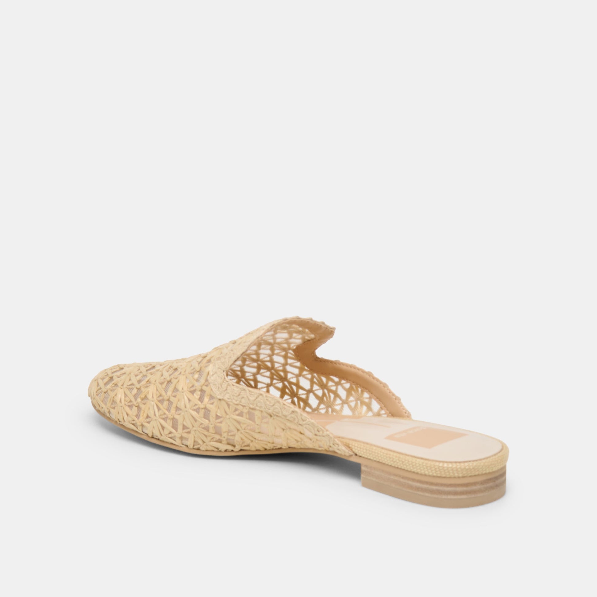 Dolce Vita Kirt Lt Natural Cross Hatch Raffia Flats