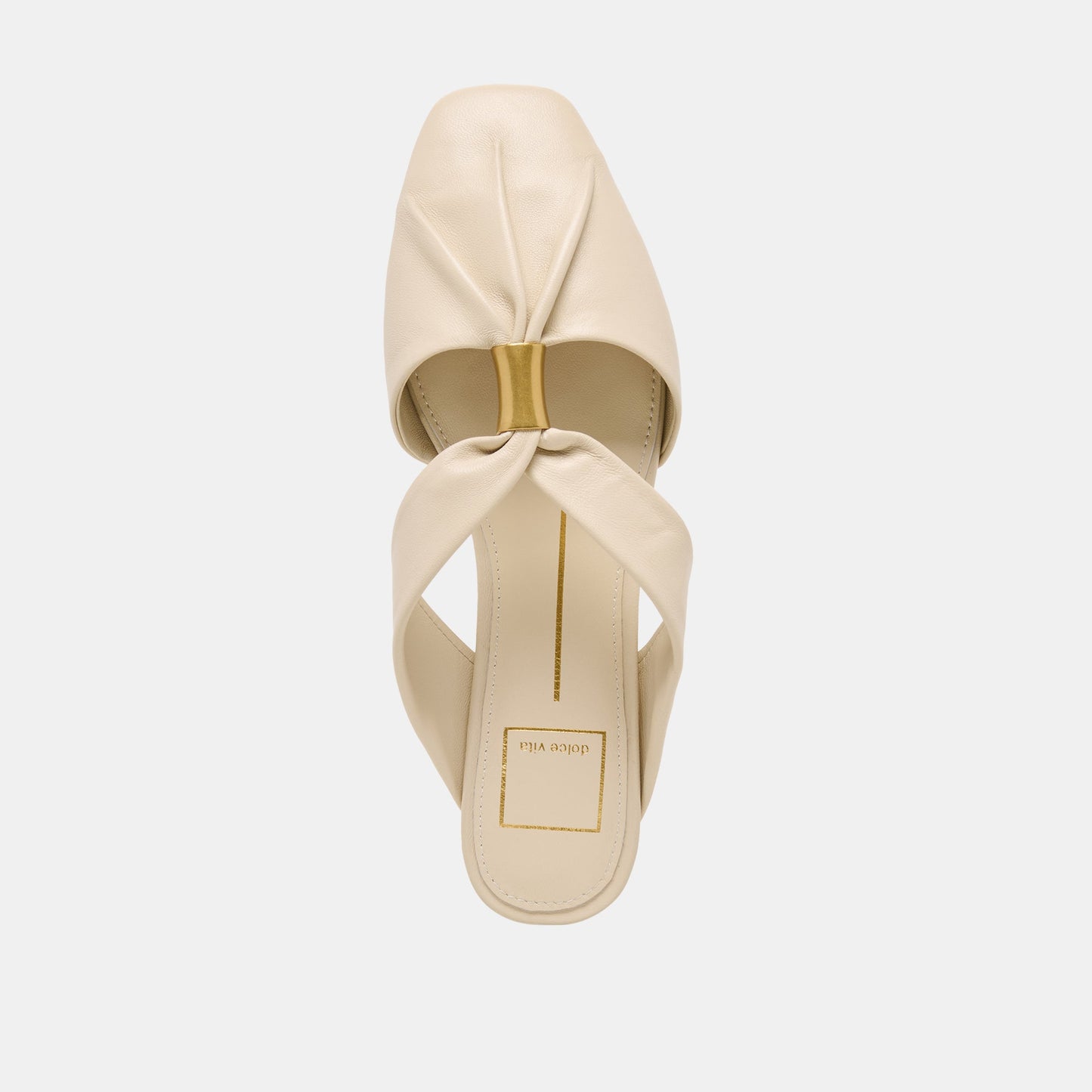 Dolce Vita Franey White Leather Flats