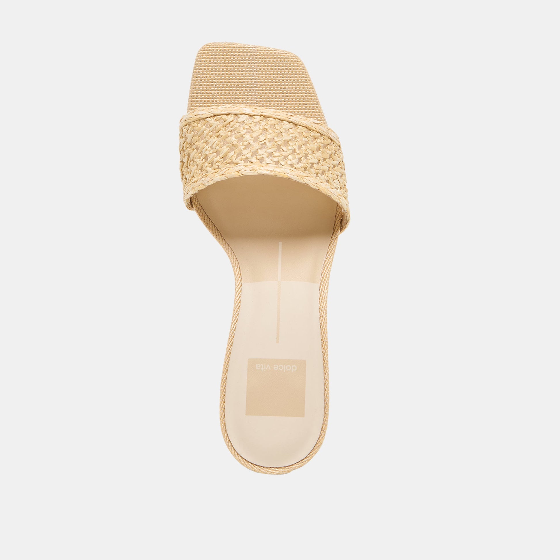 Dolce Vita Qaily Lt Natural Raffia Wedges