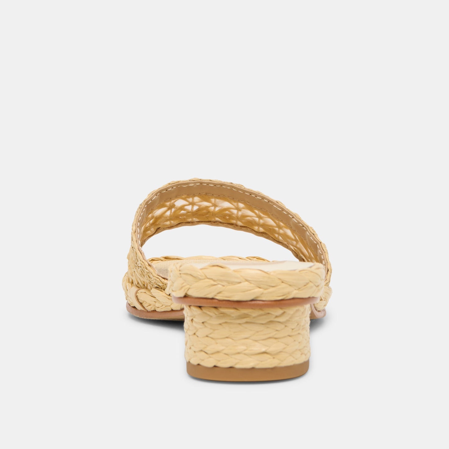 Dolce Vita Dixi Wide Lt Natural Cross Hatch Raffia Sandals