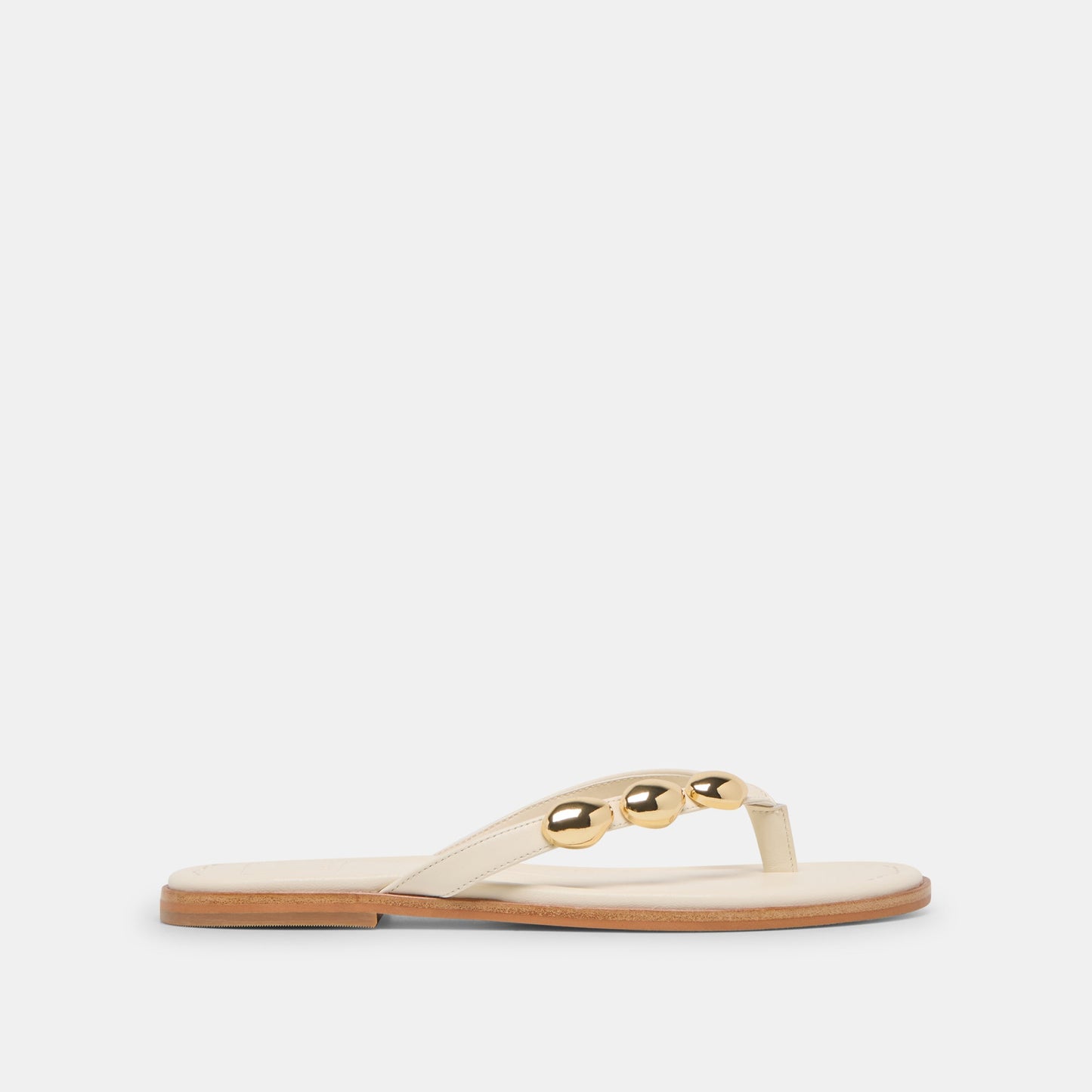 Dolce Vita Juny Off White Leather Sandals