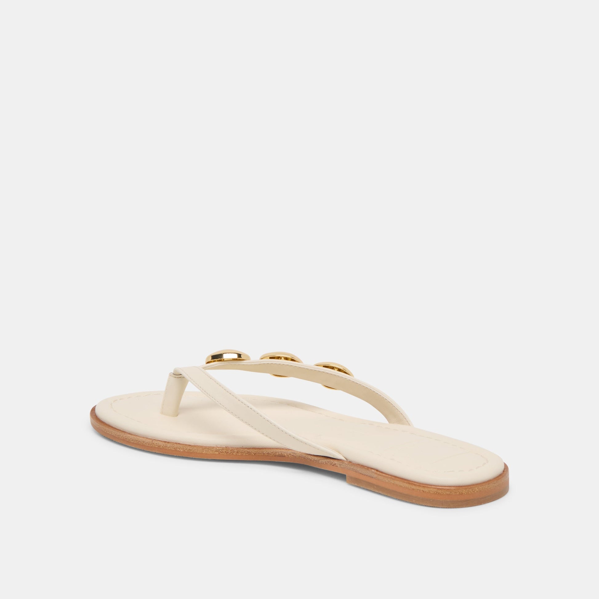 Dolce Vita Juny Off White Leather Sandals