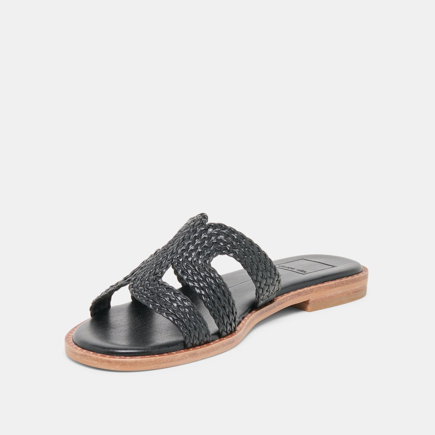 Dolce Vita EMON Black Stella Slide Open-Toe Sandals