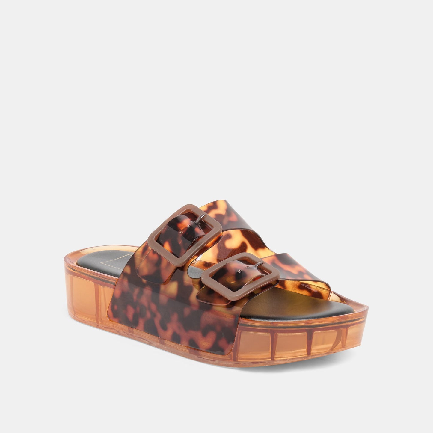 Dolce Vita JULIO X Tortoise Vinyl Jelly Platform Sandals