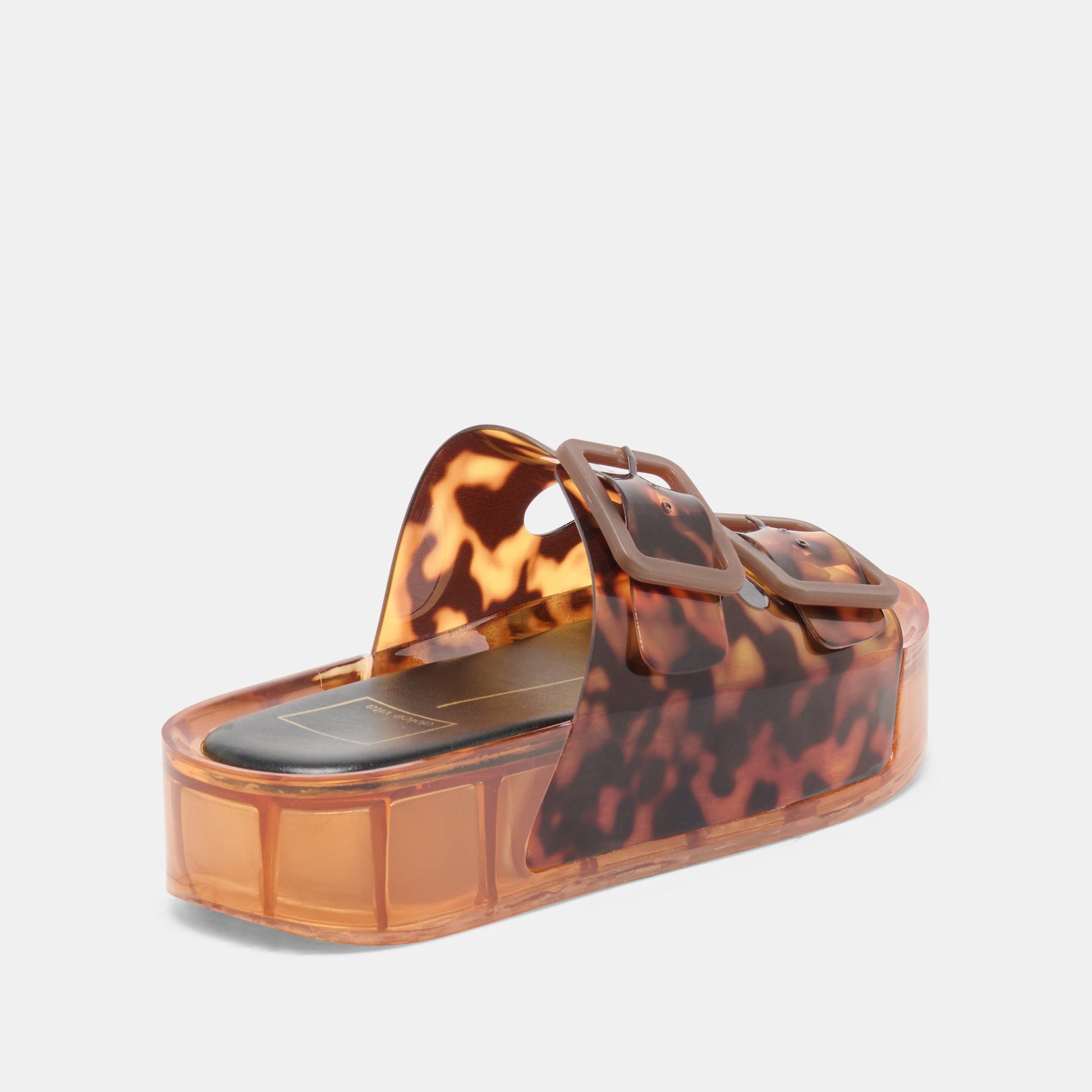 Dolce Vita JULIO X Tortoise Vinyl Jelly Platform Sandals