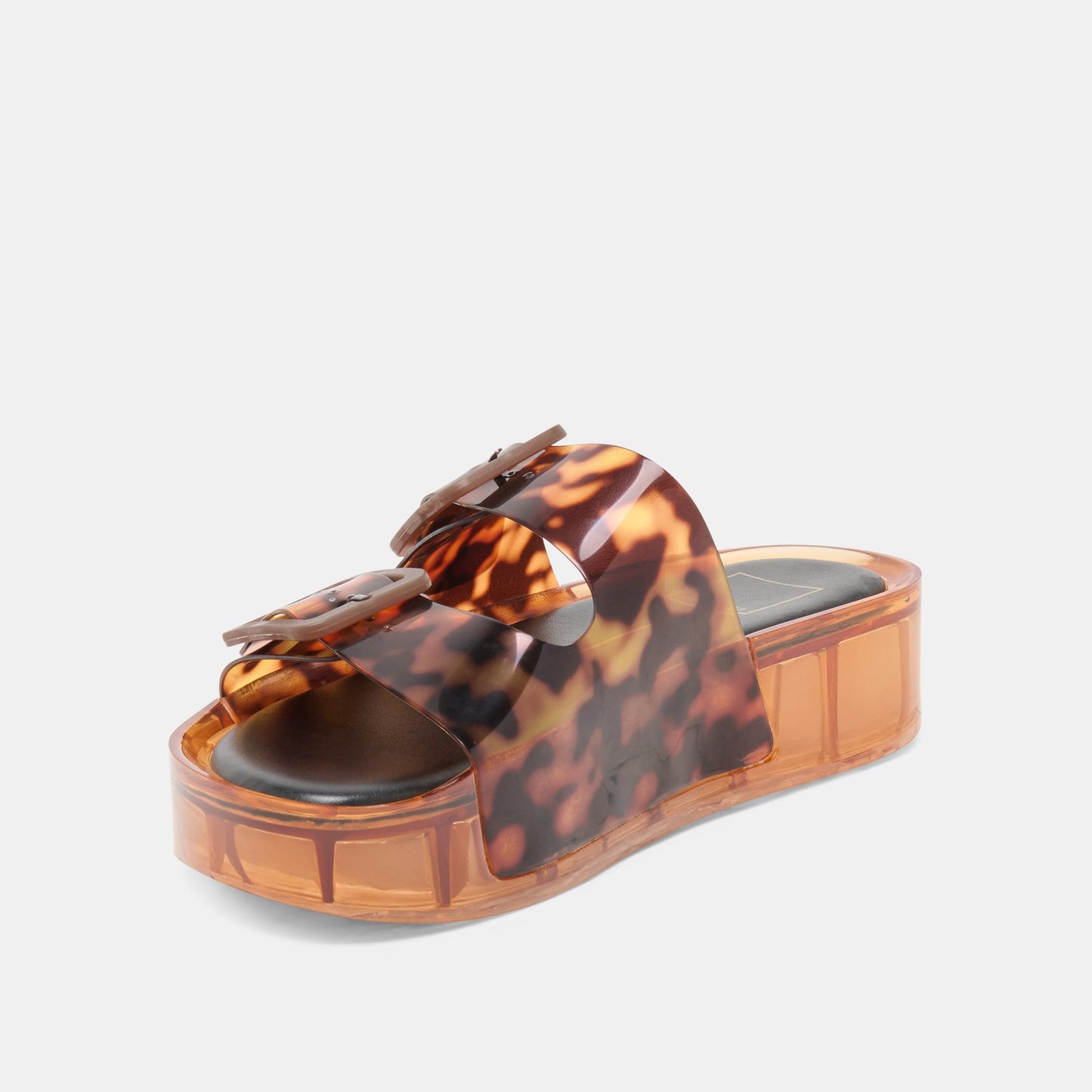 Dolce Vita JULIO X Tortoise Vinyl Jelly Platform Sandals