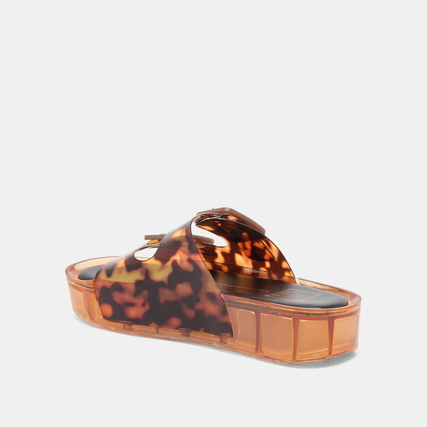 Dolce Vita JULIO X Tortoise Vinyl Jelly Platform Sandals