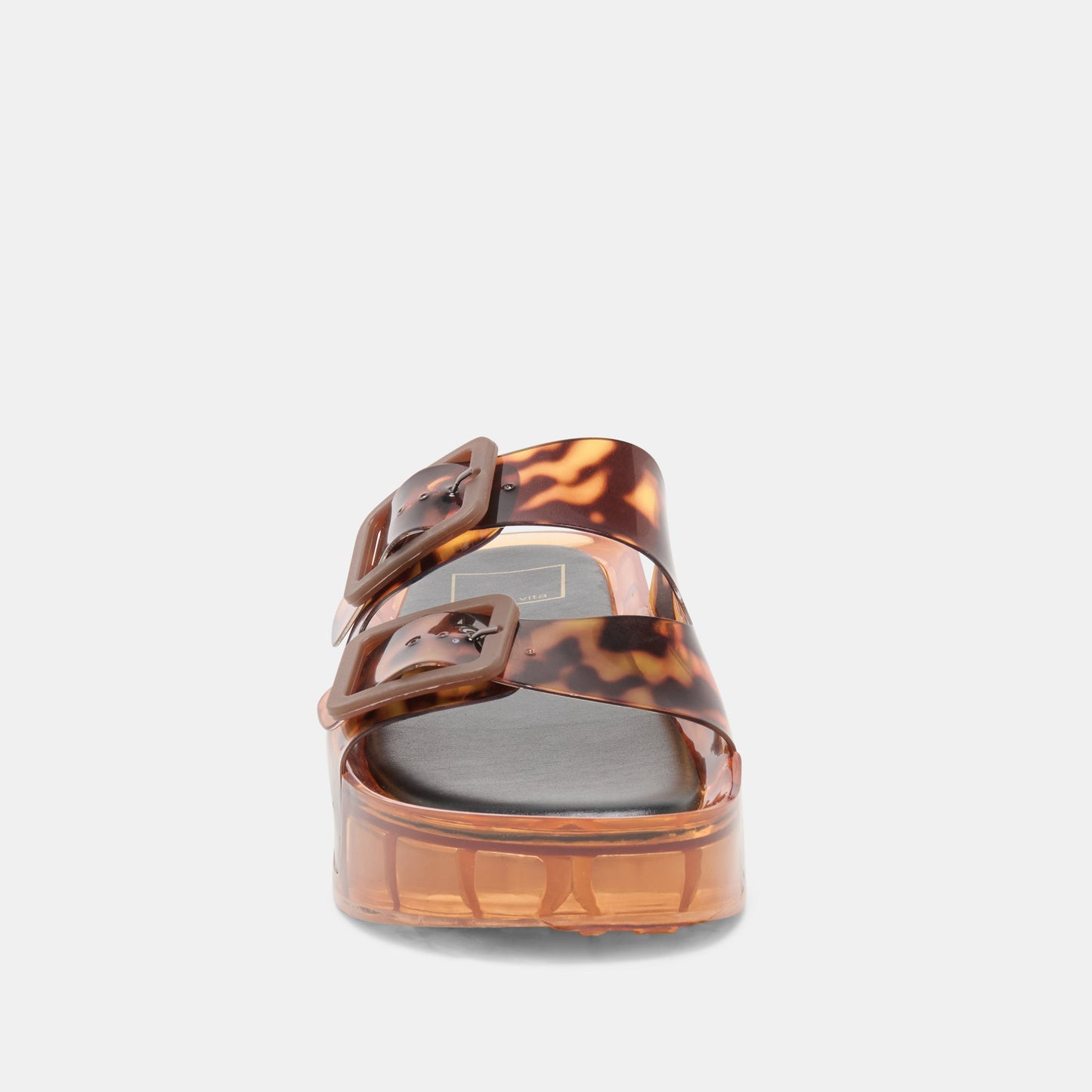 Dolce Vita JULIO X Tortoise Vinyl Jelly Platform Sandals