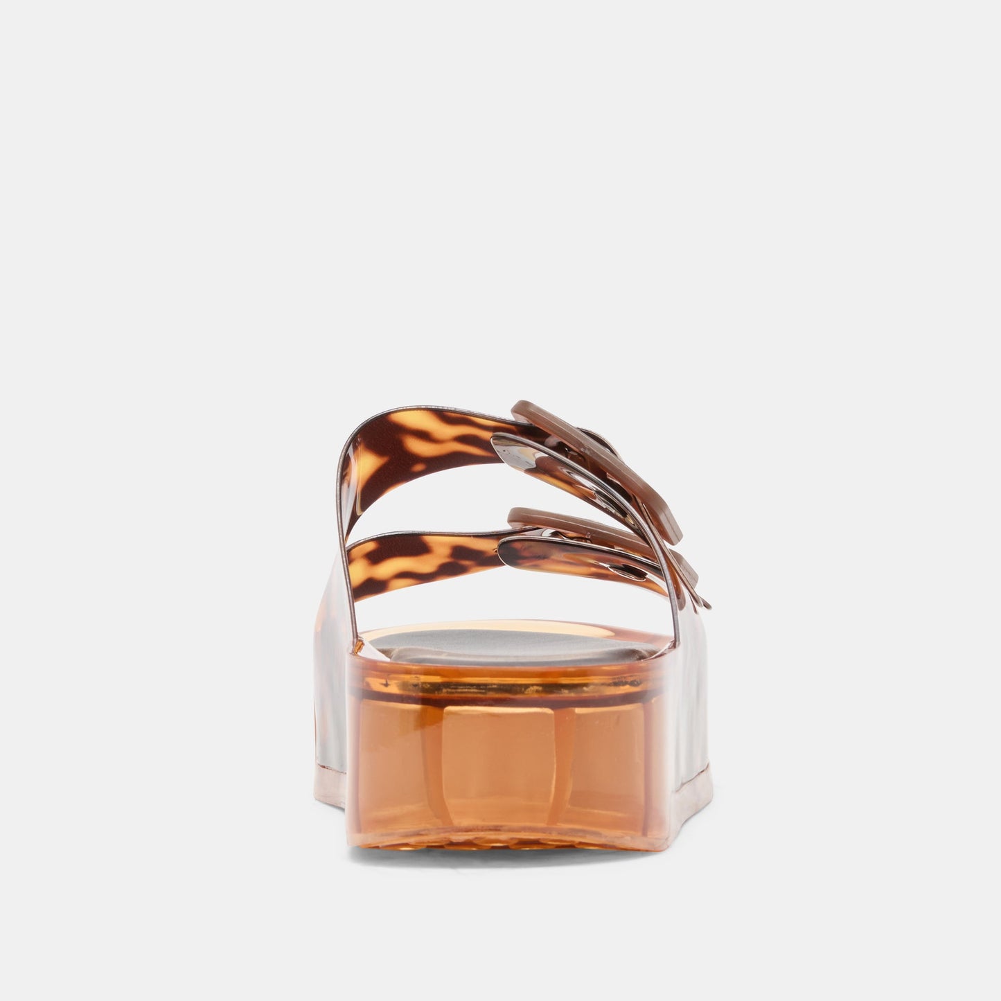 Dolce Vita JULIO X Tortoise Vinyl Jelly Platform Sandals