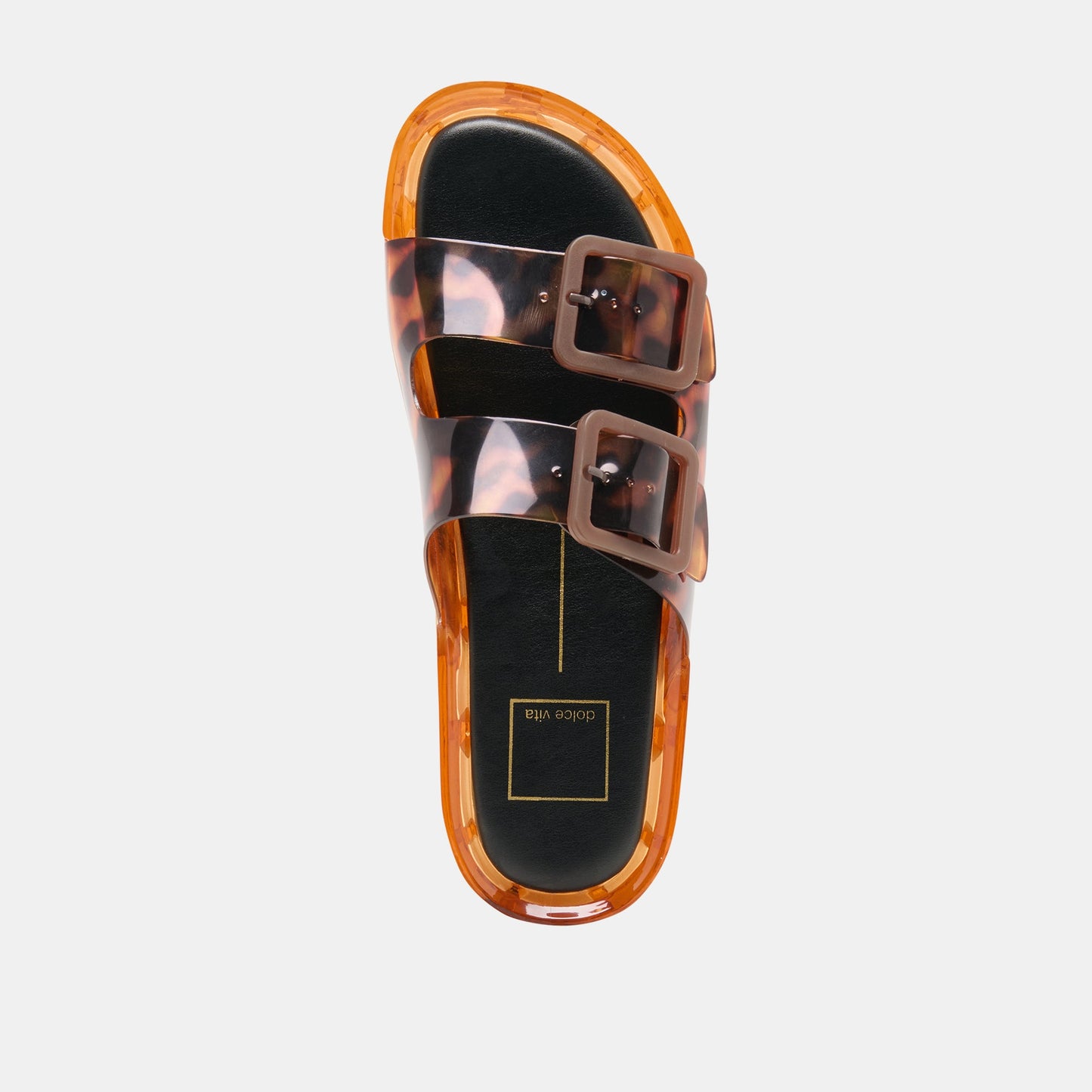 Dolce Vita JULIO X Tortoise Vinyl Jelly Platform Sandals