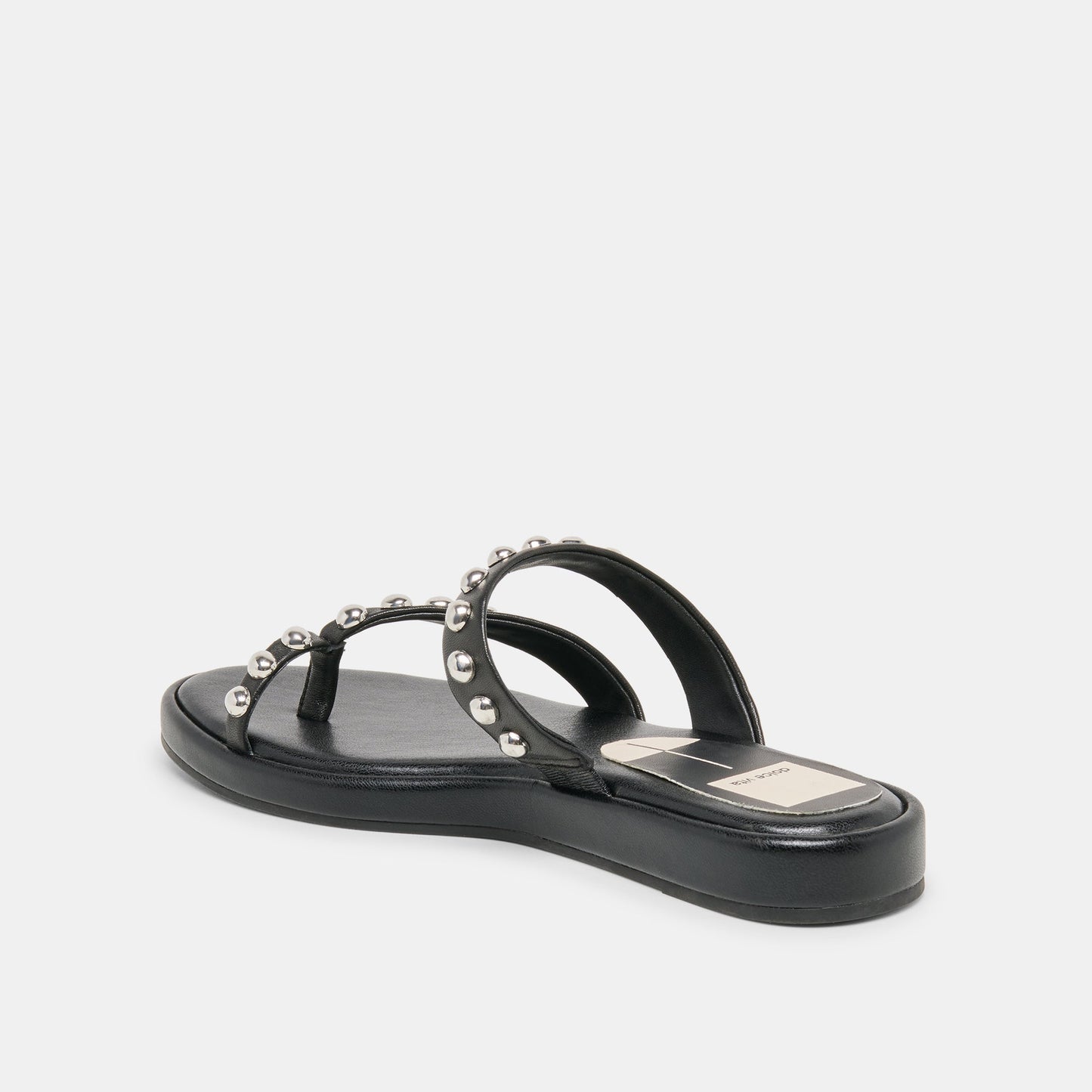 Dolce Vita Amary Stud Black Leather Sandals