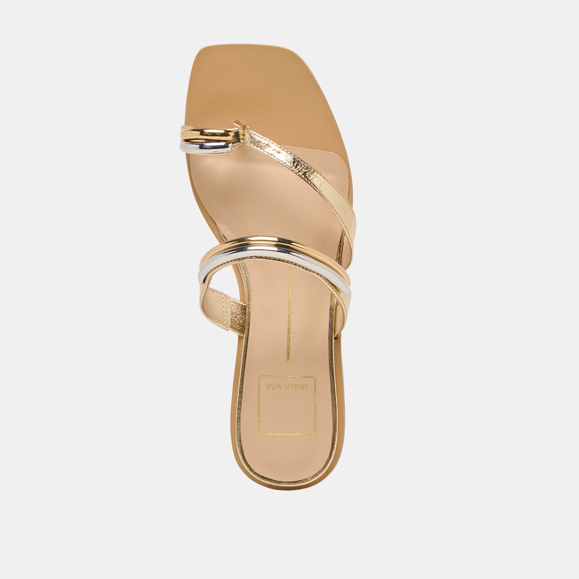 Dolce Vita Tarina Gold Leather Sandals