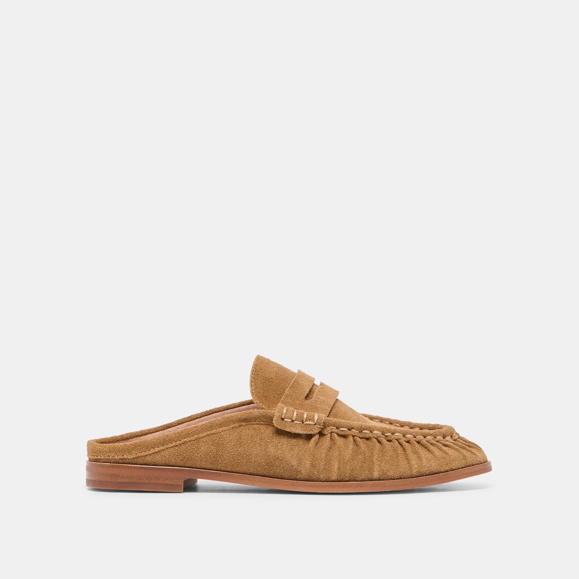 Dolce Vita BETZY Lt Brown Suede Closed-Toe Slip-On Loafers